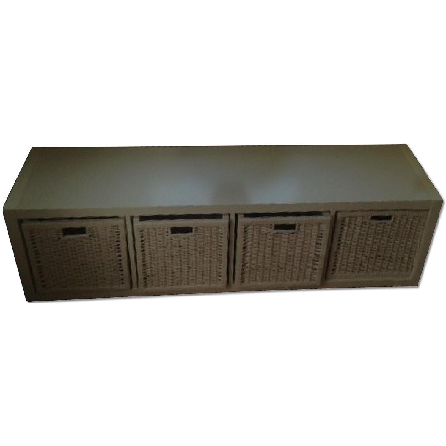 Ikea Kallax Shelving Unit w/ Baskets AptDeco