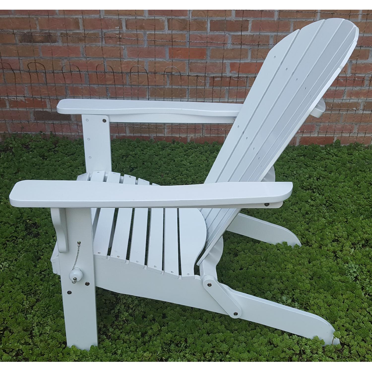 Solid Wood Folding Adirondack Chairs- Set of 2 - image-4