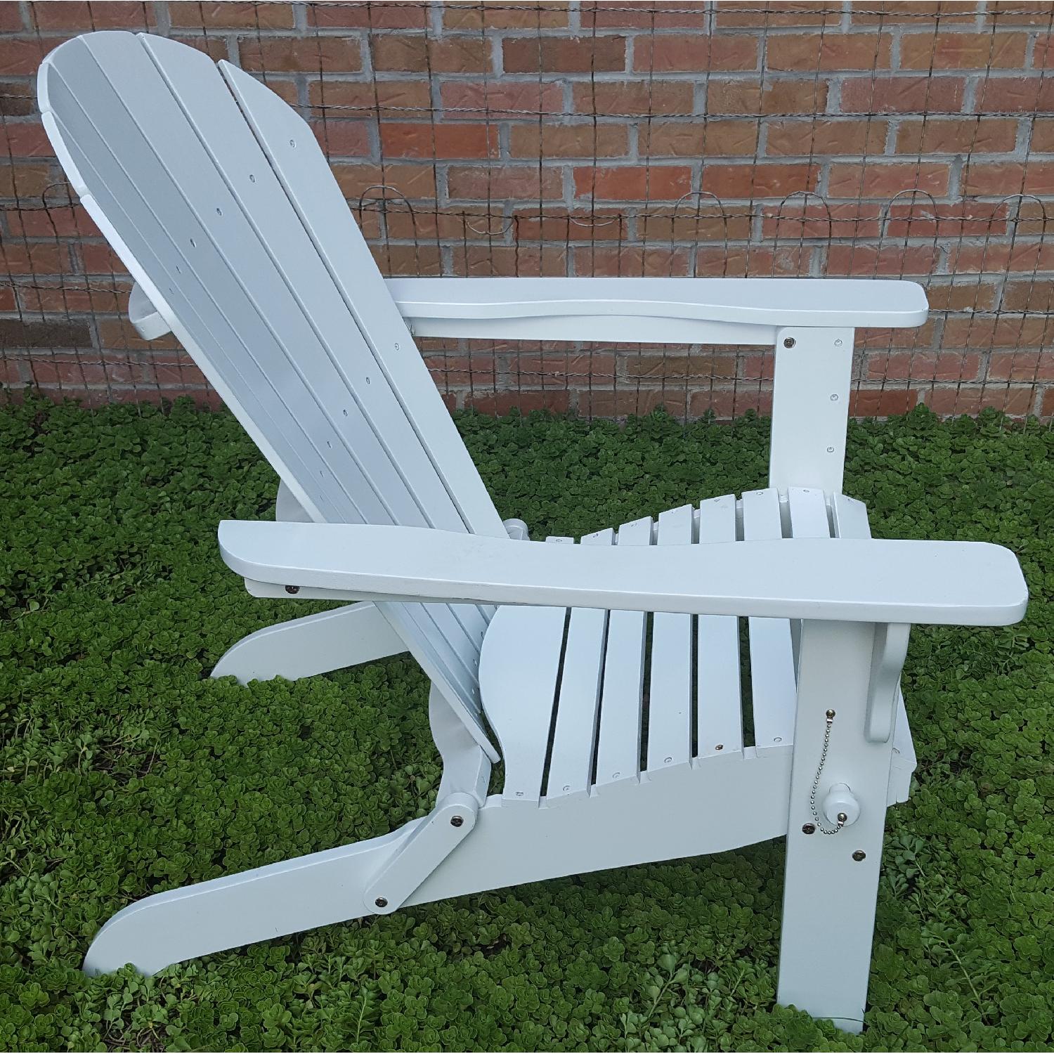 Solid Wood Folding Adirondack Chairs- Set of 2 - image-8