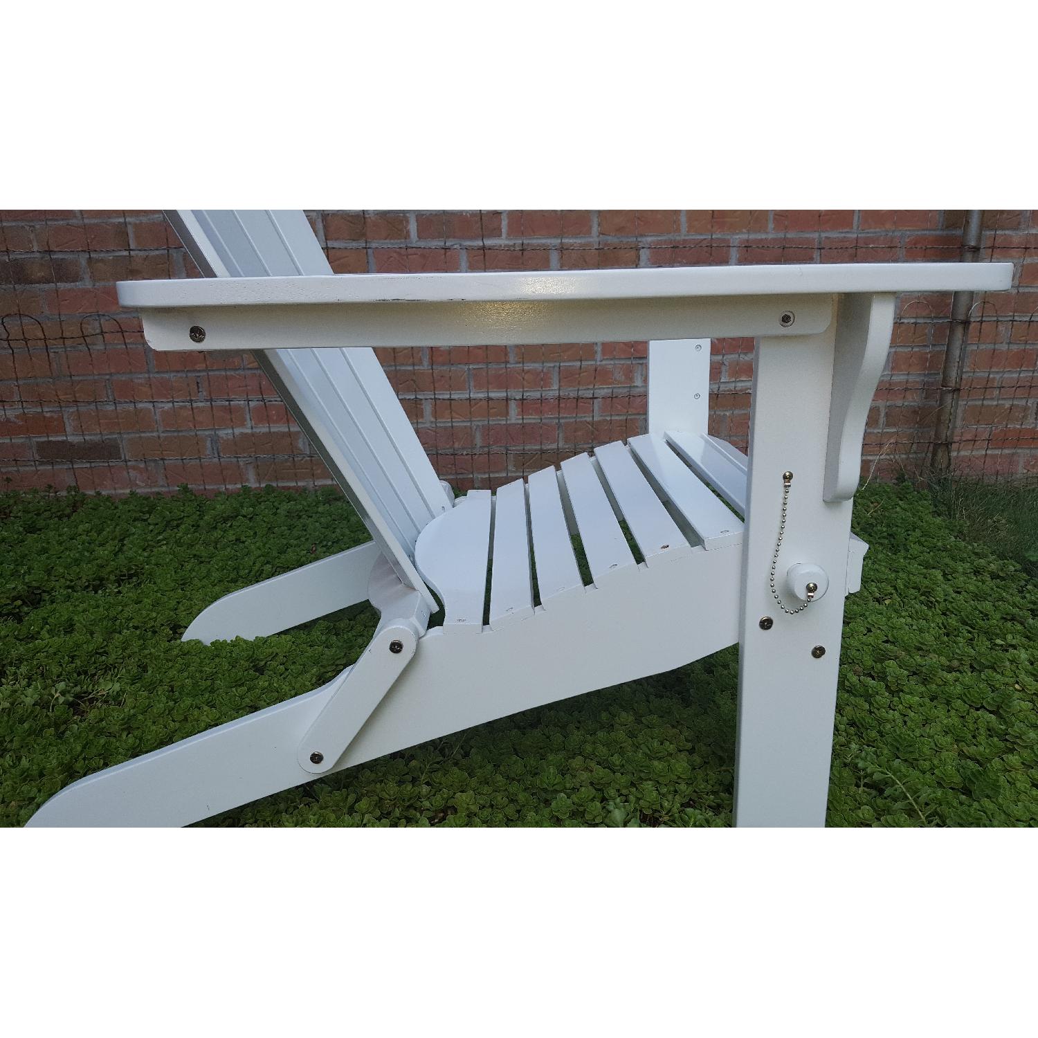 Solid Wood Folding Adirondack Chairs- Set of 2 - image-9