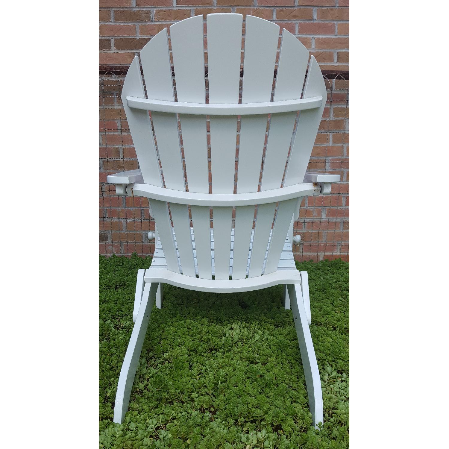 Solid Wood Folding Adirondack Chairs- Set of 2 - image-11