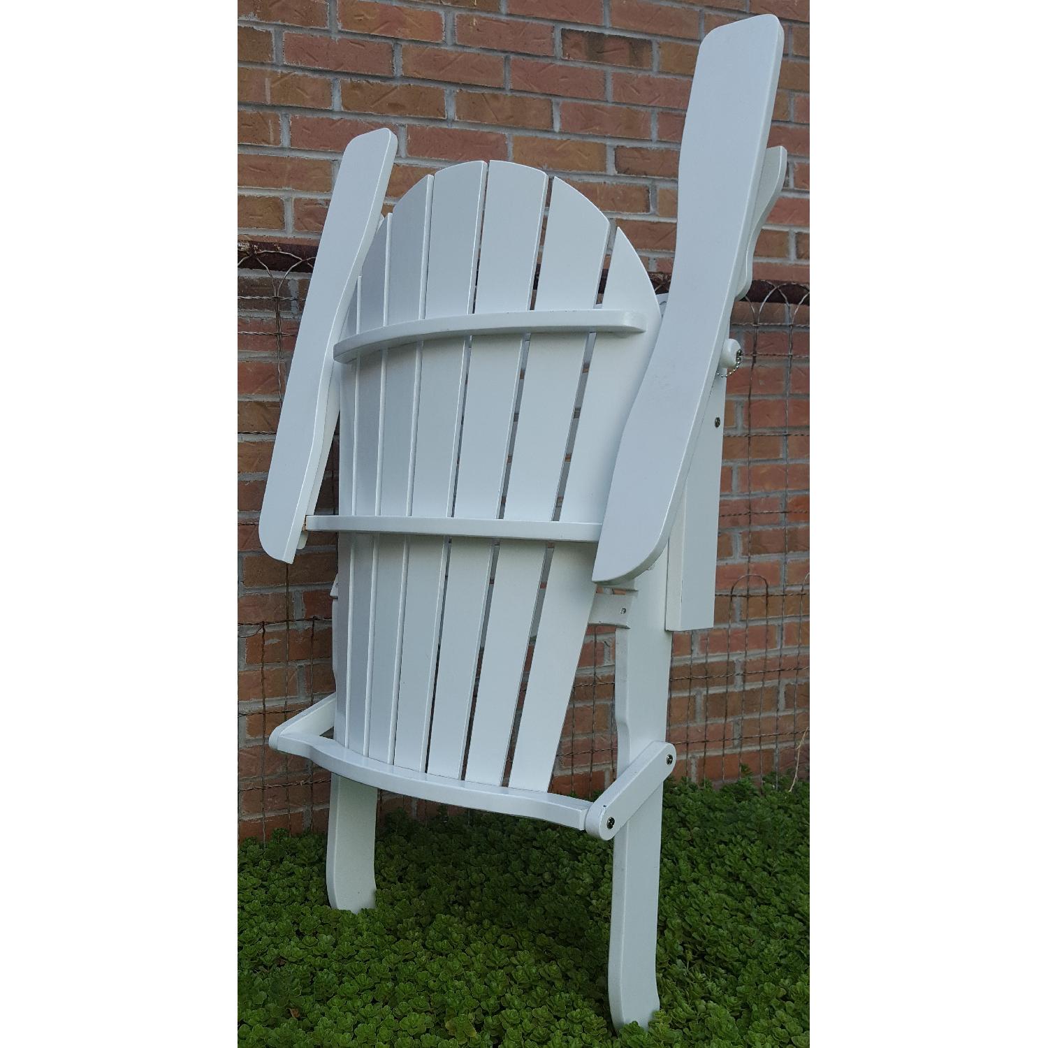 Solid Wood Folding Adirondack Chairs- Set of 2 - image-14