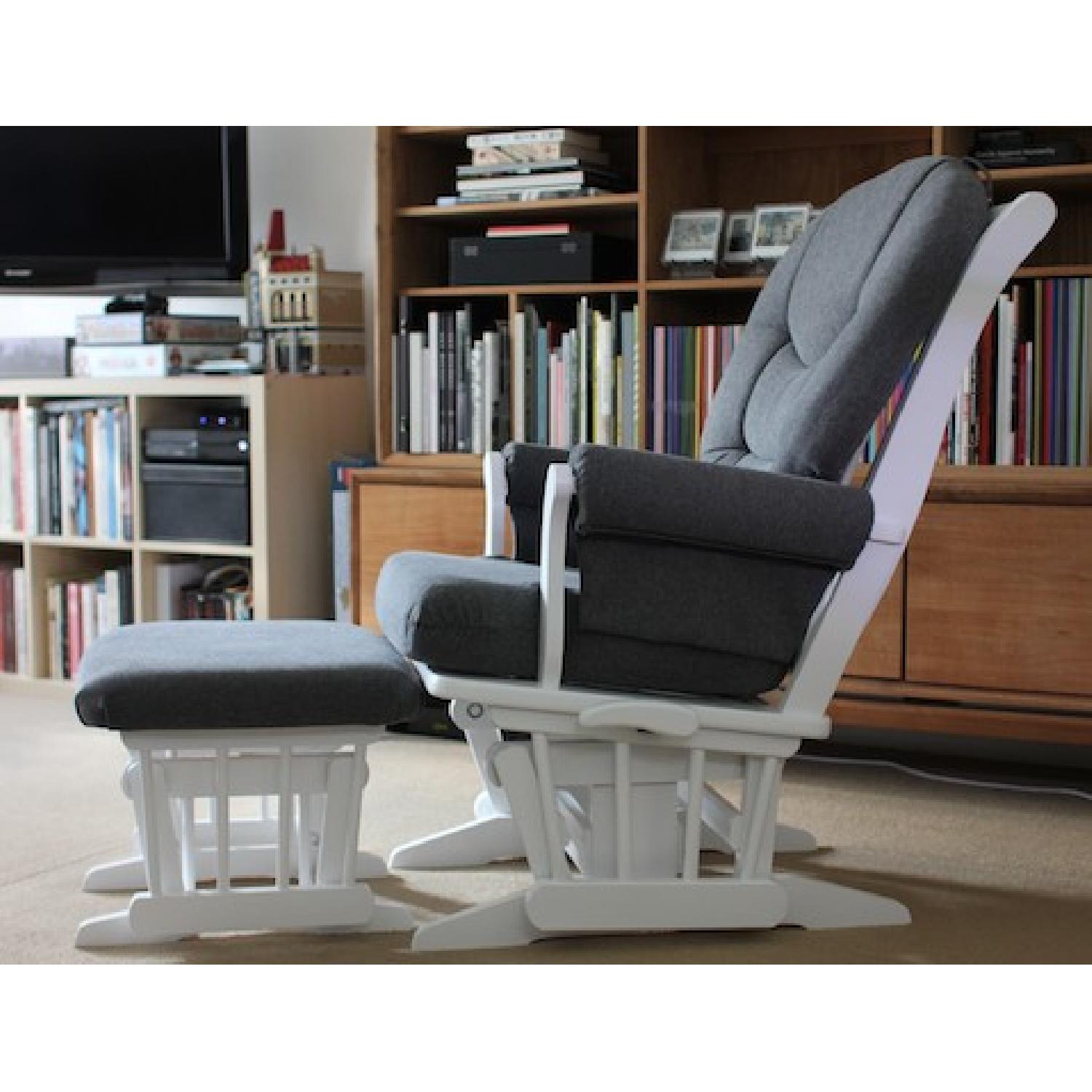 Dutailier Sleigh Glider-Multiposition Recliner & Ottoman - image-2
