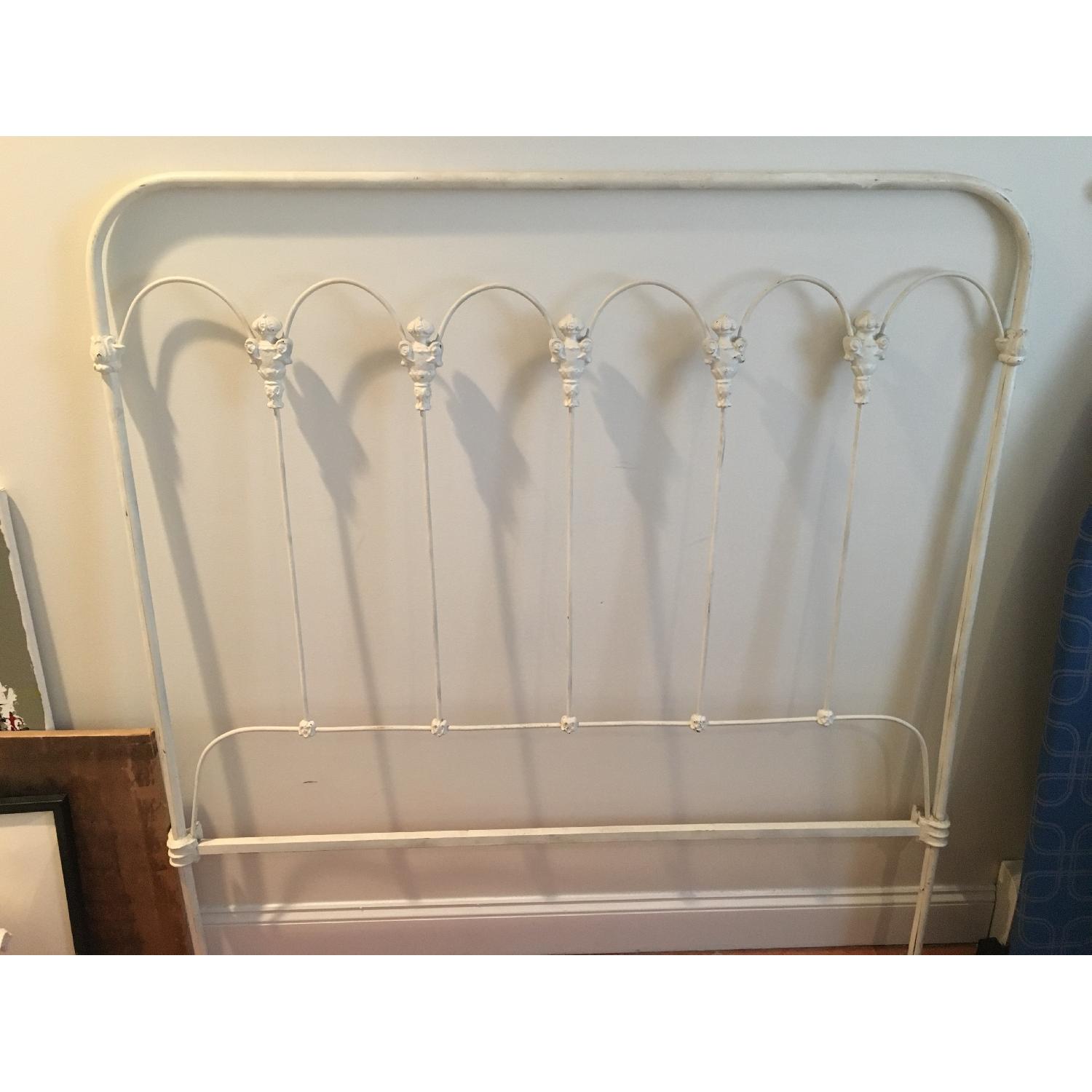 Antique Wrought Iron Full Size Bed Frame AptDeco