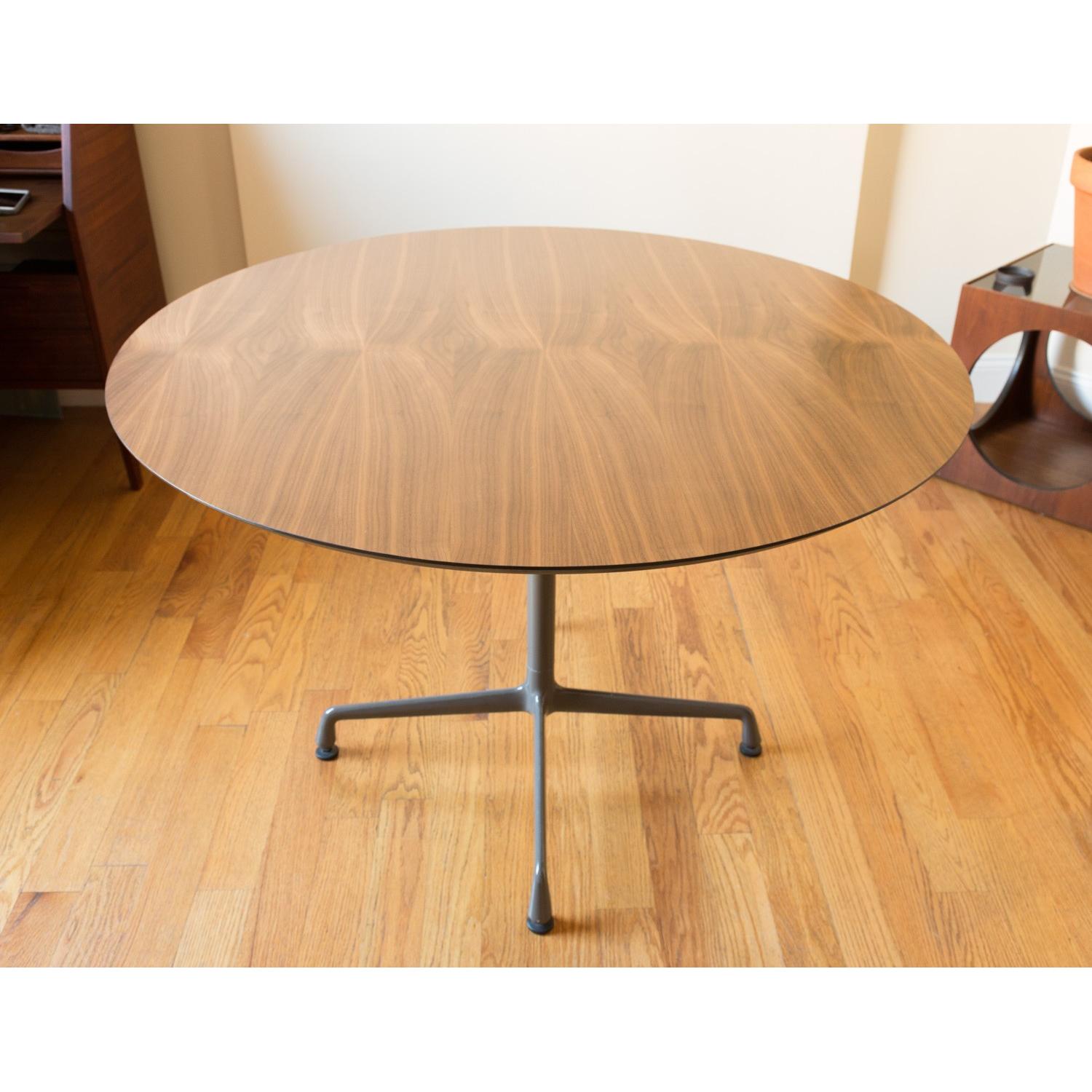 Herman Miller Eames Walnut Round Table - image-1