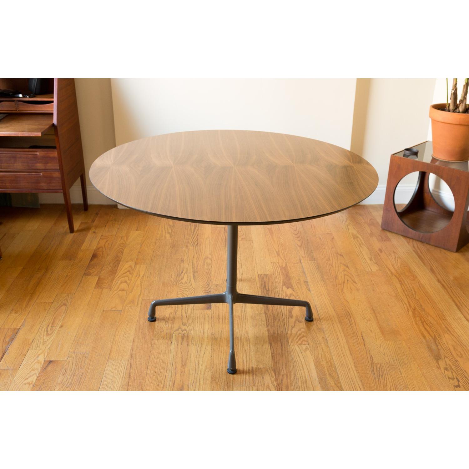 Herman Miller Eames Walnut Round Table - image-5
