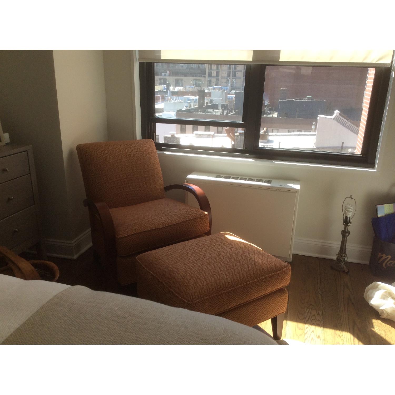 Room & Board Chair & Ottoman - image-3