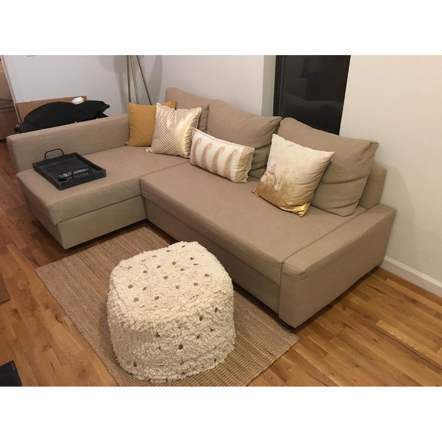 Ikea Friheten Pull Out Sofa Bed w/ Storage AptDeco