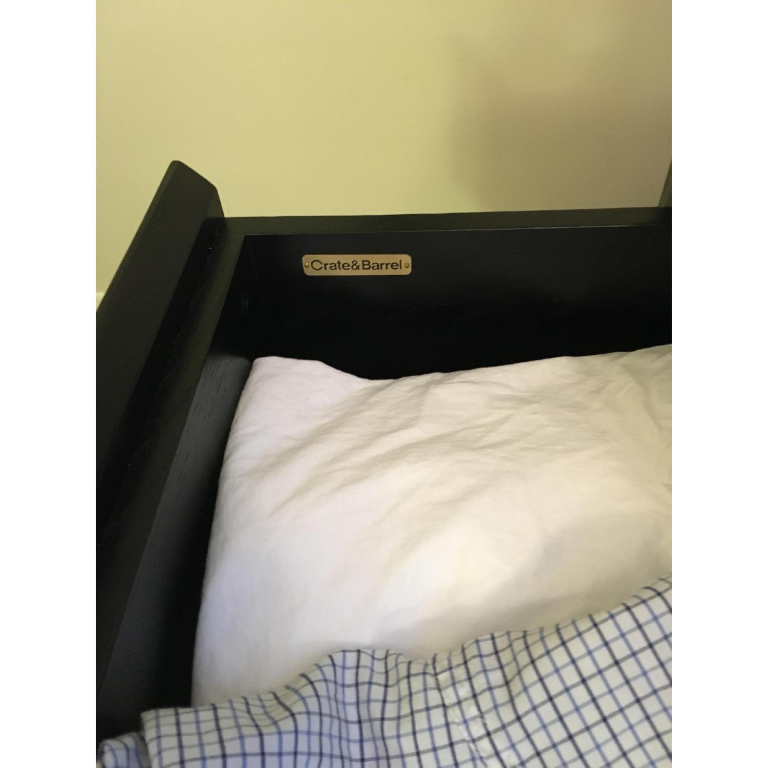 Crate & Barrel Lang 6-Drawer Black Wood Dresser - image-2