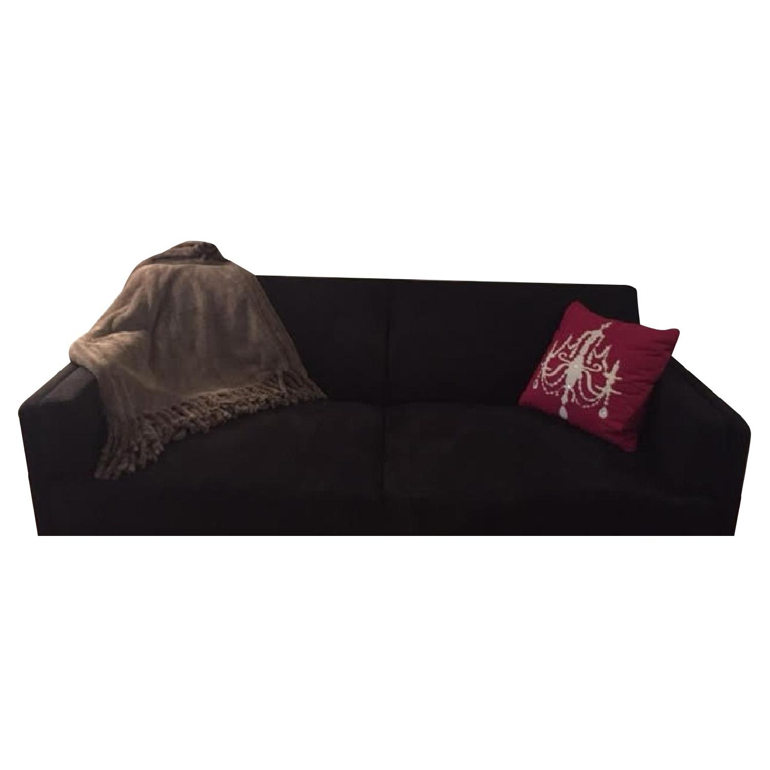 Sears Microsuede Futon - image-0
