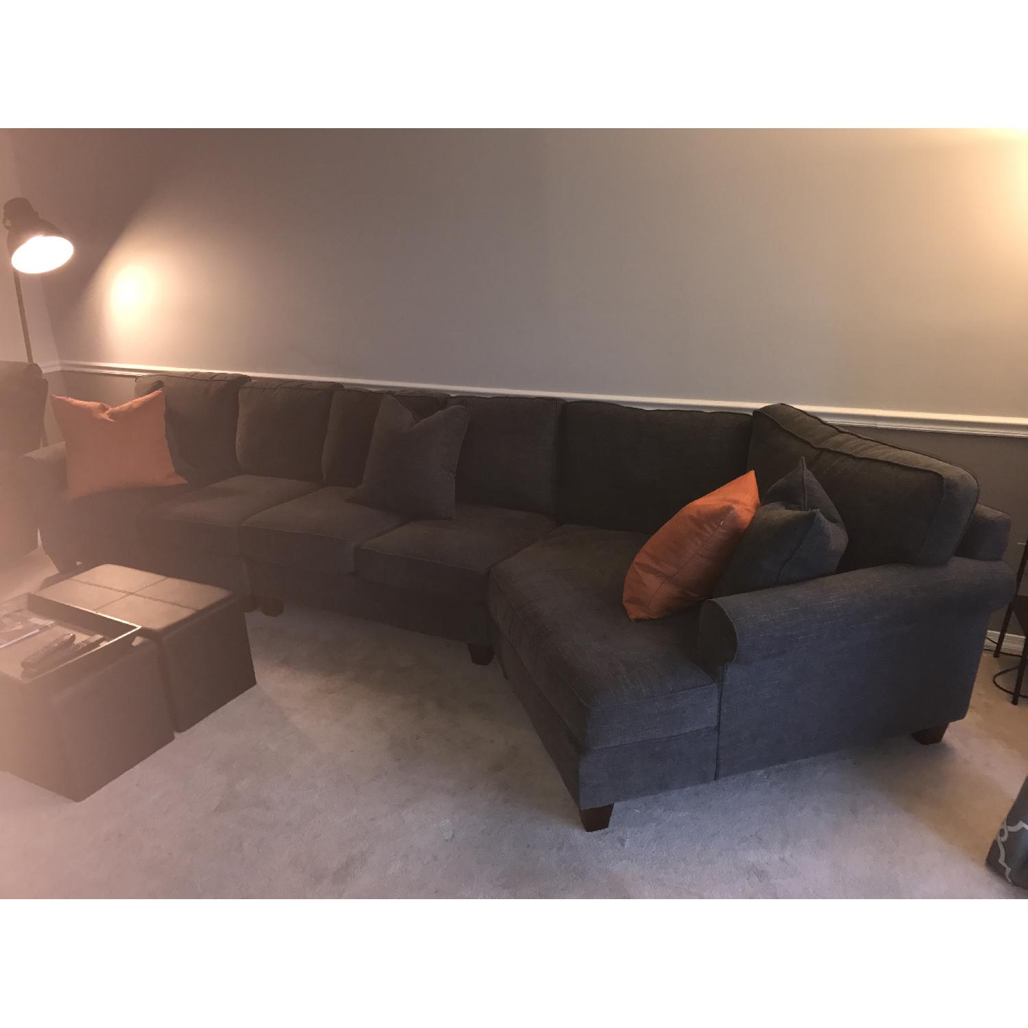 Havertys Custom Corey Sectional Sofa AptDeco