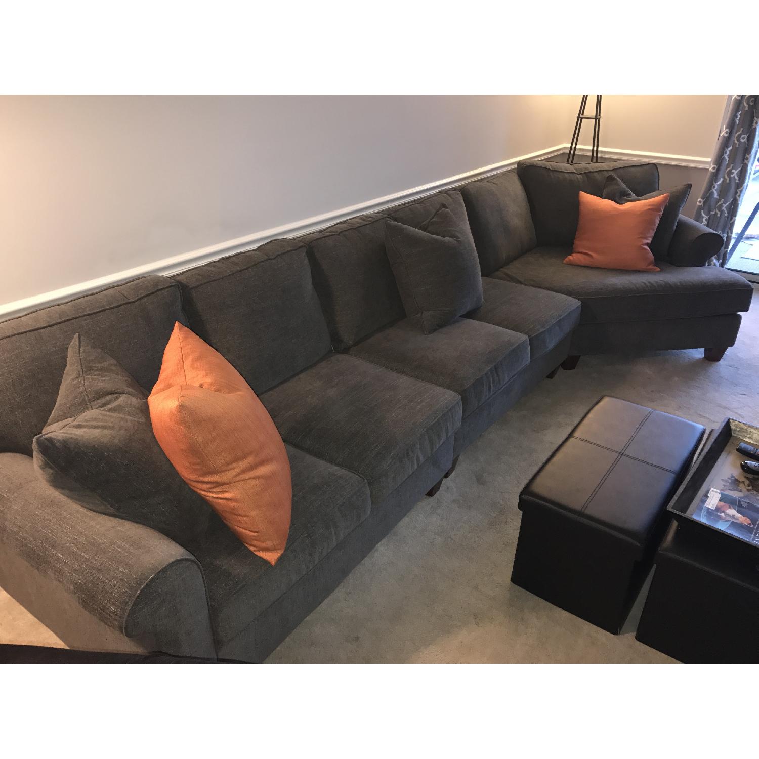 Havertys Custom Corey Sectional Sofa AptDeco