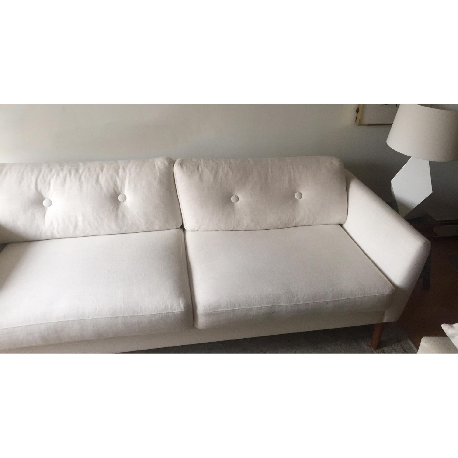 Emil Quartz White Sofa - image-2