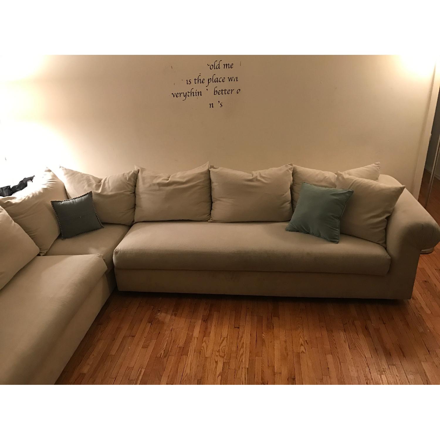 Ultra-Suede Sectional Sofa - image-2