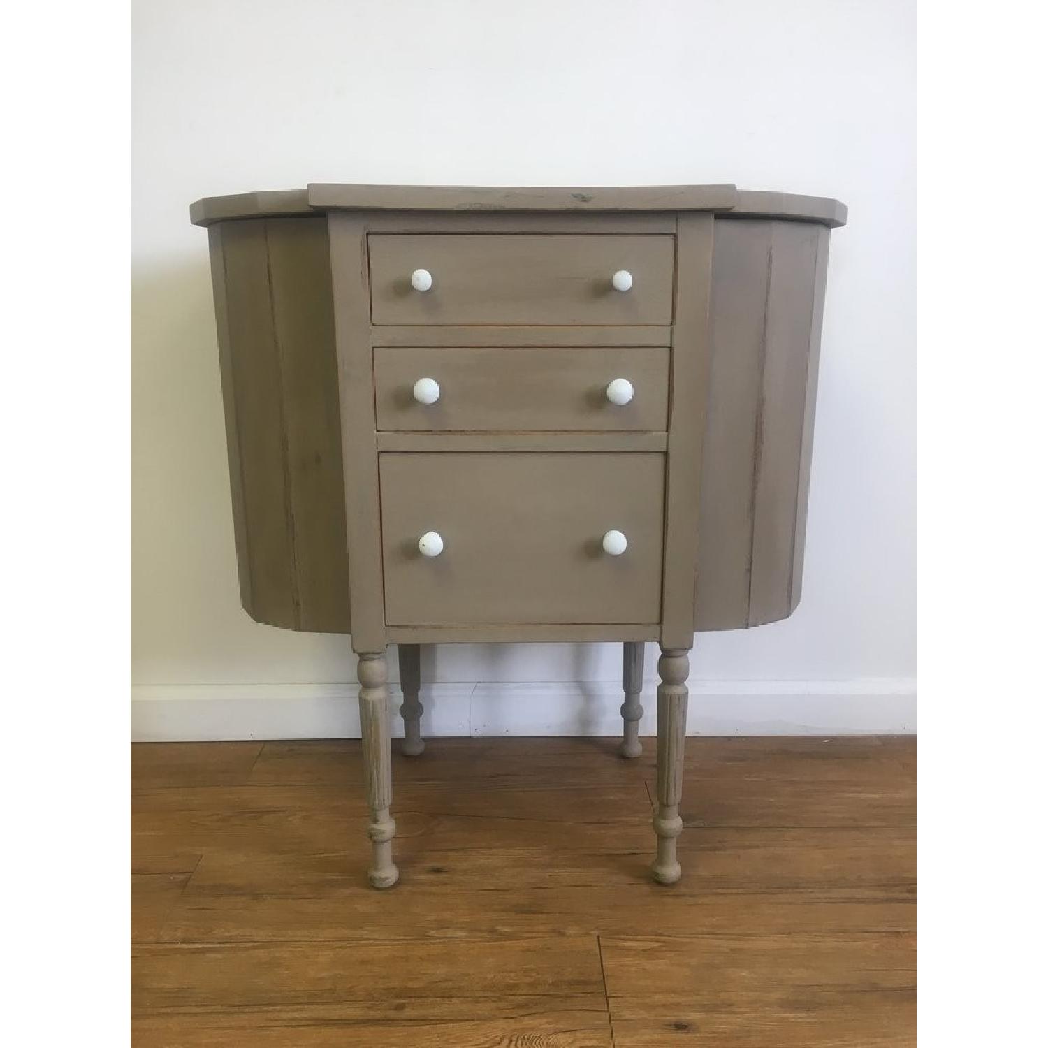 Antique Martha Washington Sewing Cabinet - image-1