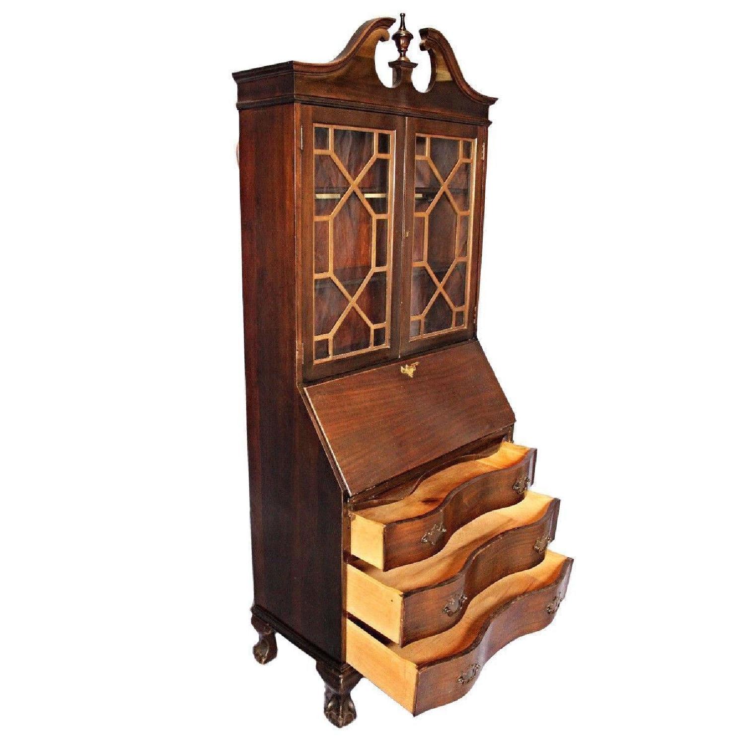 Antique Maddox Table Mahogany Secretary Desk - image-6