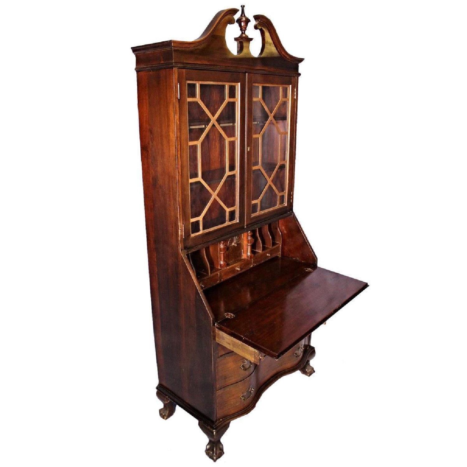 Antique Maddox Table Mahogany Secretary Desk - image-9
