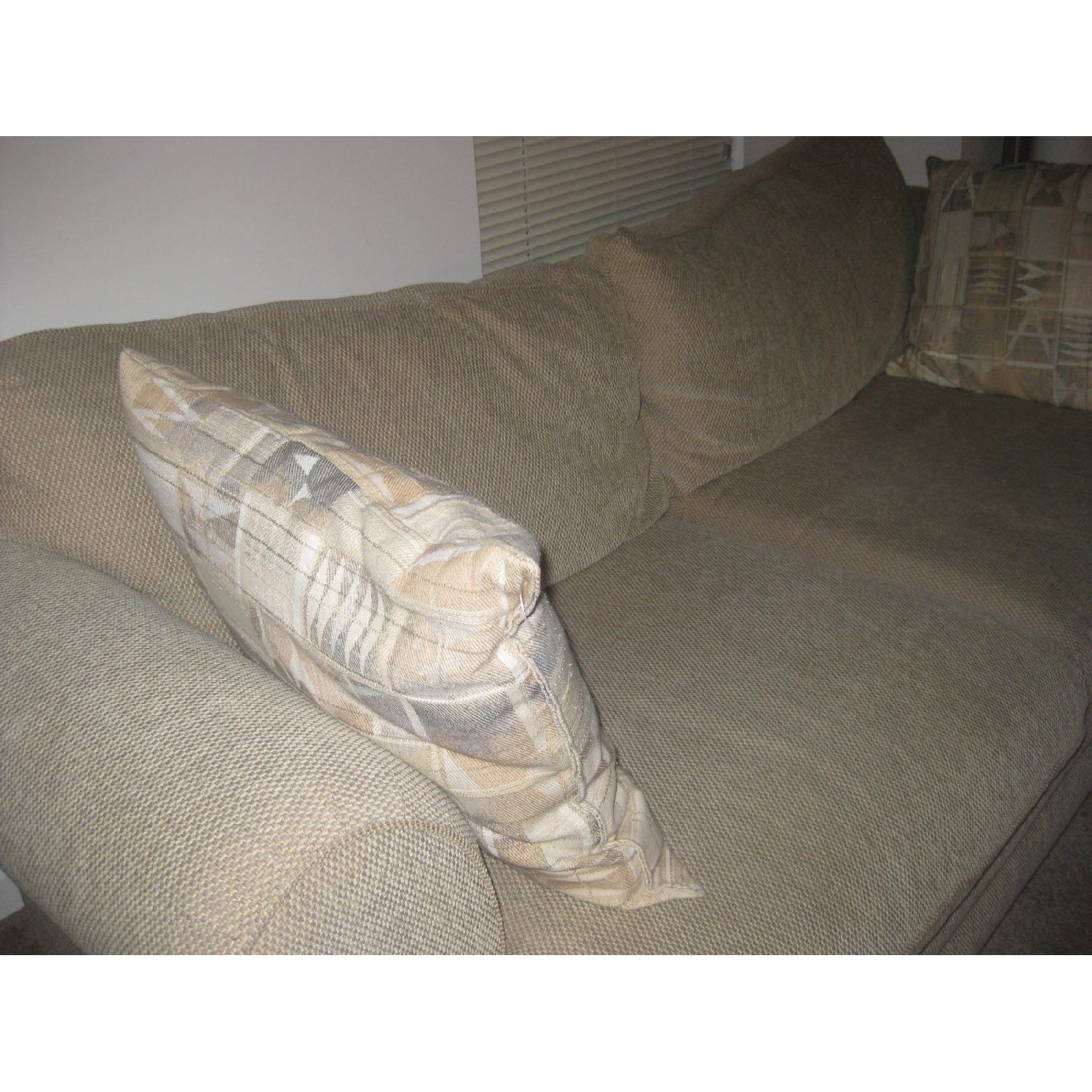 LaZBoy Fabric Sofa AptDeco