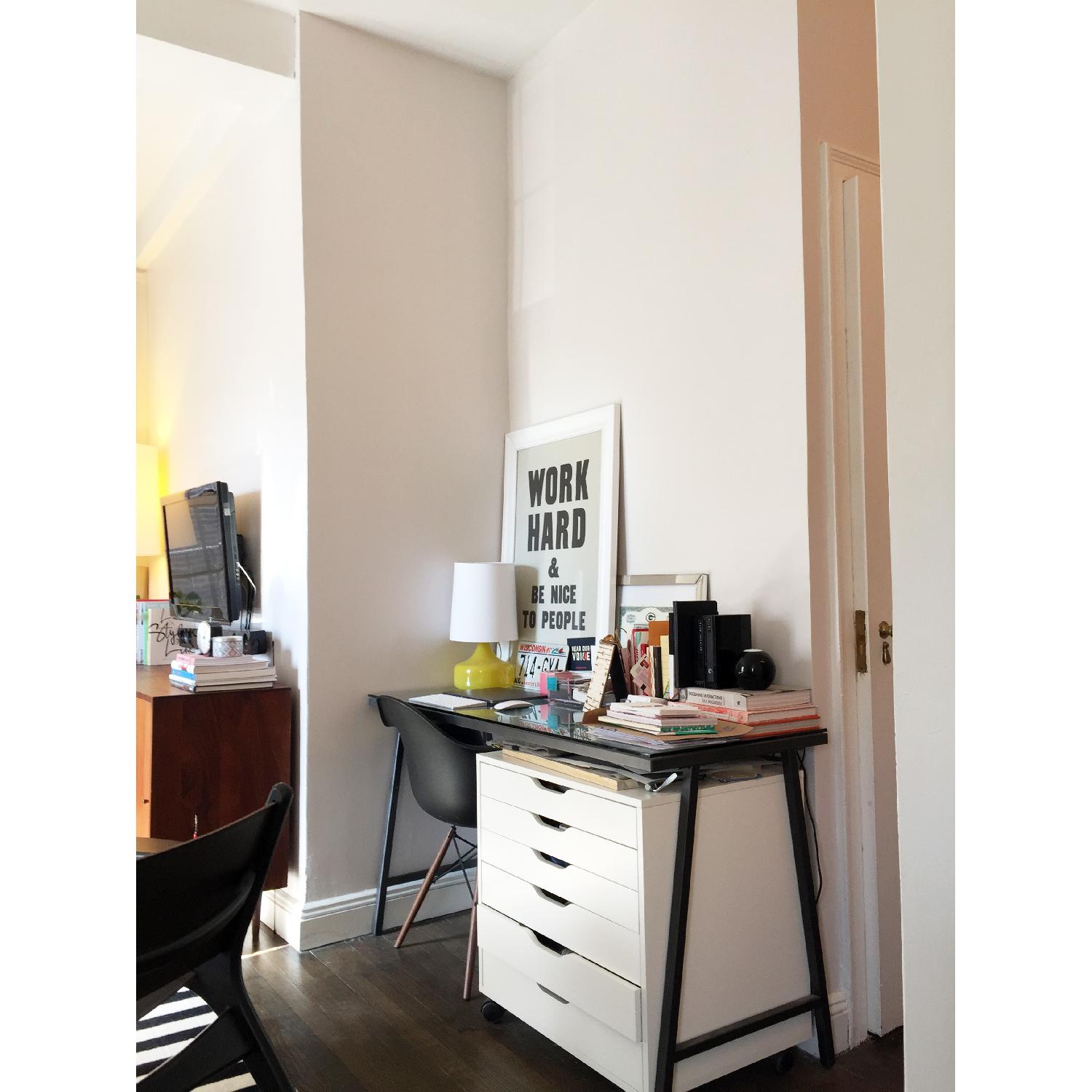 CB2 Glass Desk/Console Table - image-3