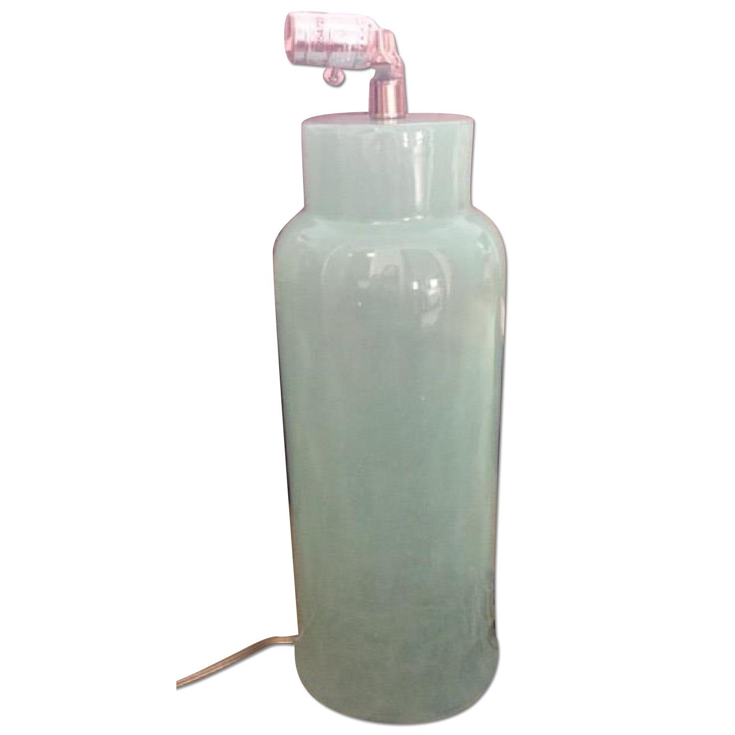 One Kings Lane Glass Bottle Table Lamp - image-3