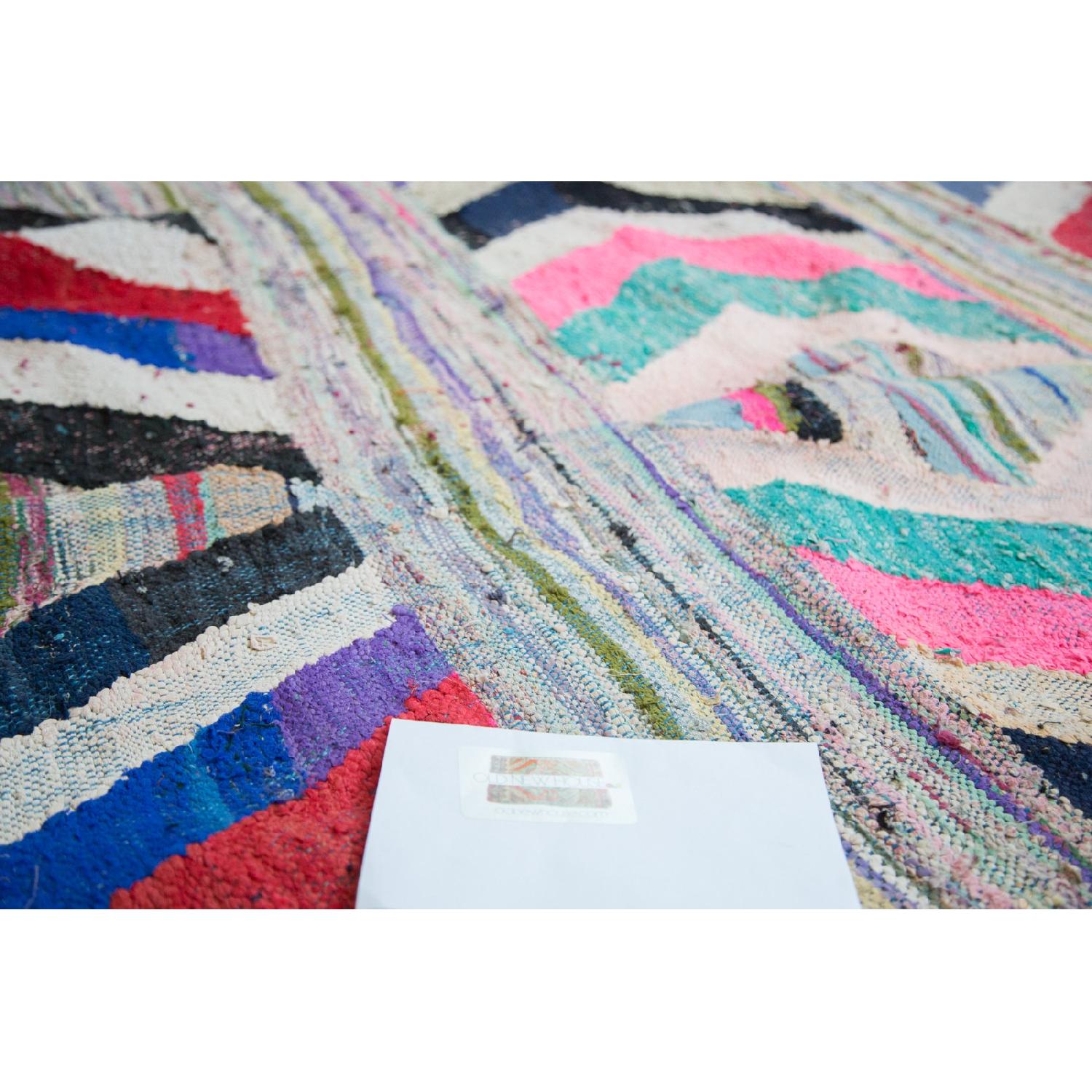 Old Rag Rugs Vintage Rag Rug Carpet - AptDeco