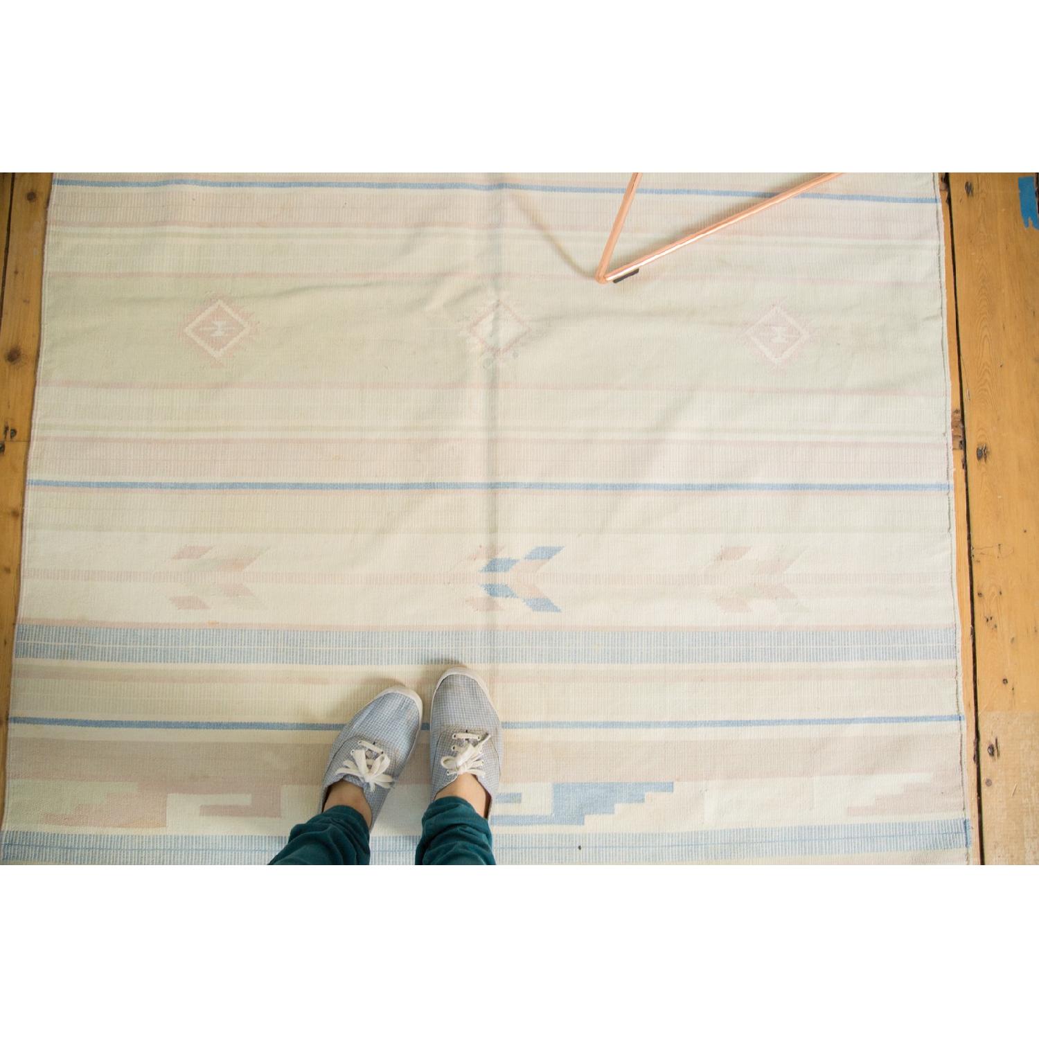 47x70 Inch Rug 4x7 Vintage Dhurrie Rug - AptDeco