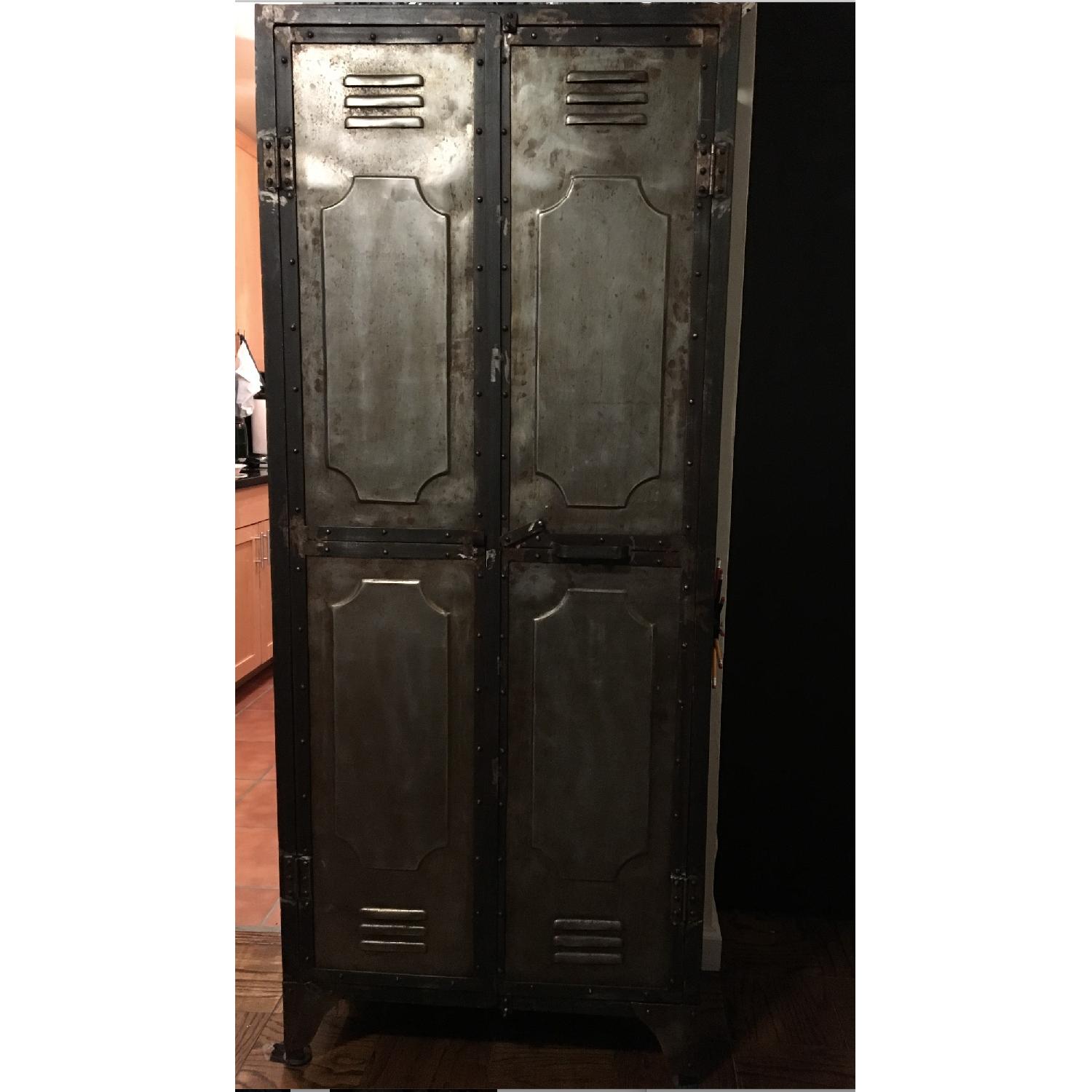 Industrial Metal Locker Armoire - image-2