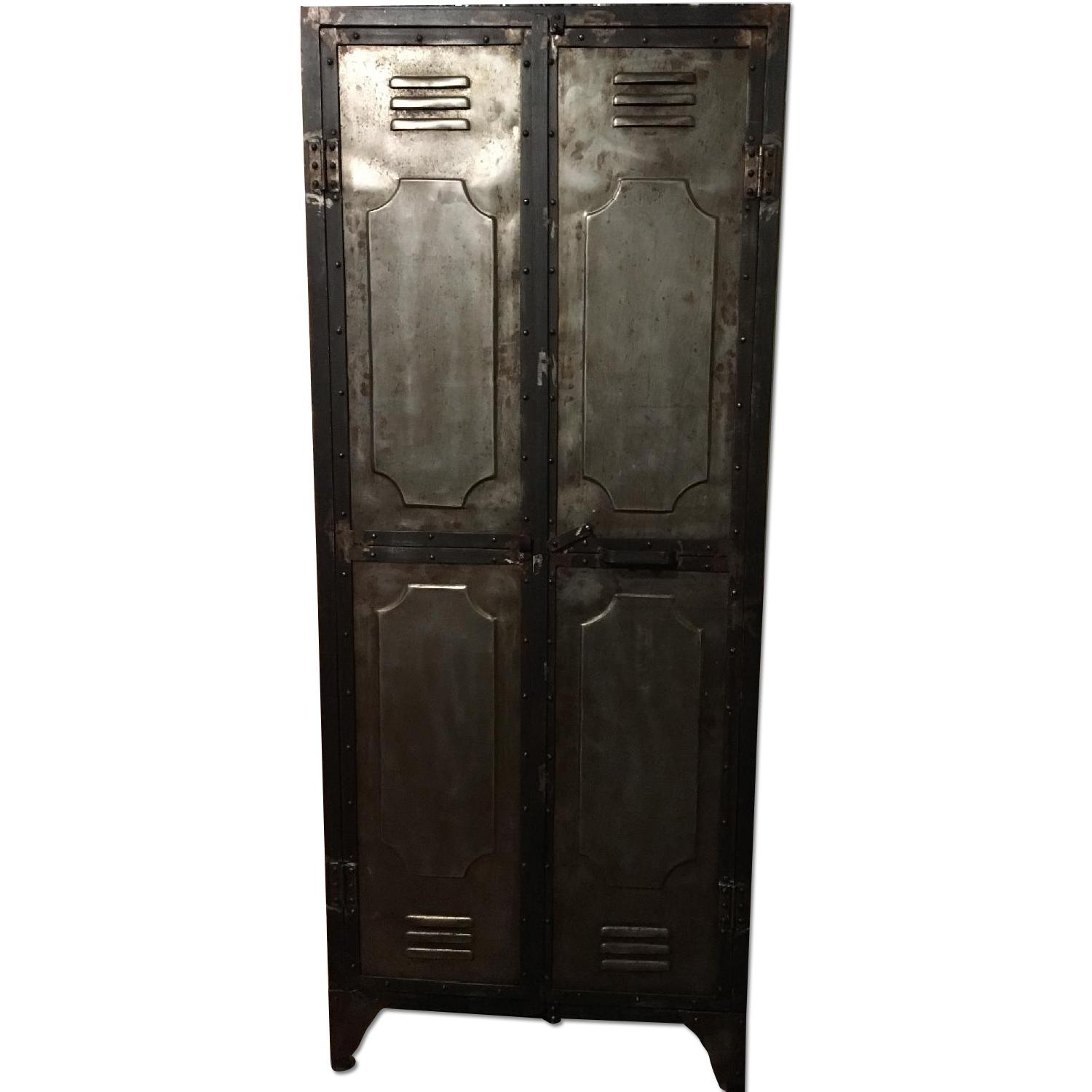Industrial Metal Locker Armoire - image-0