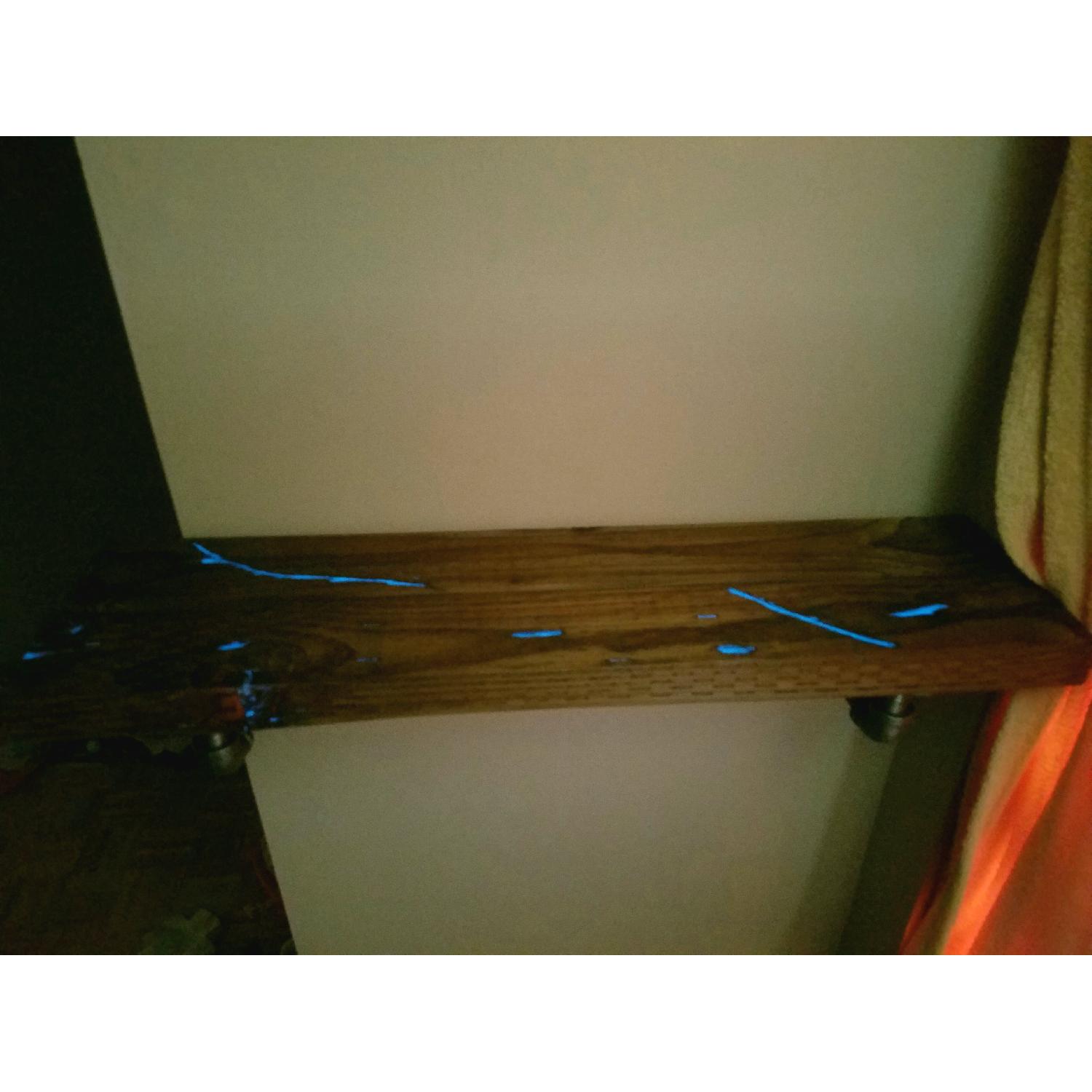 Handmade Industrial Style Glowing Shelf - image-1