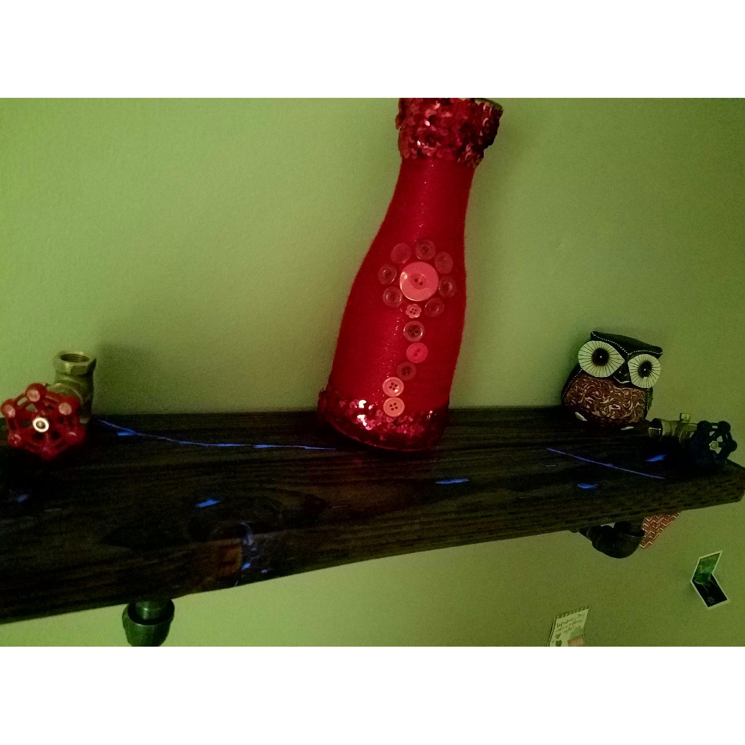 Handmade Industrial Style Glowing Shelf - image-4