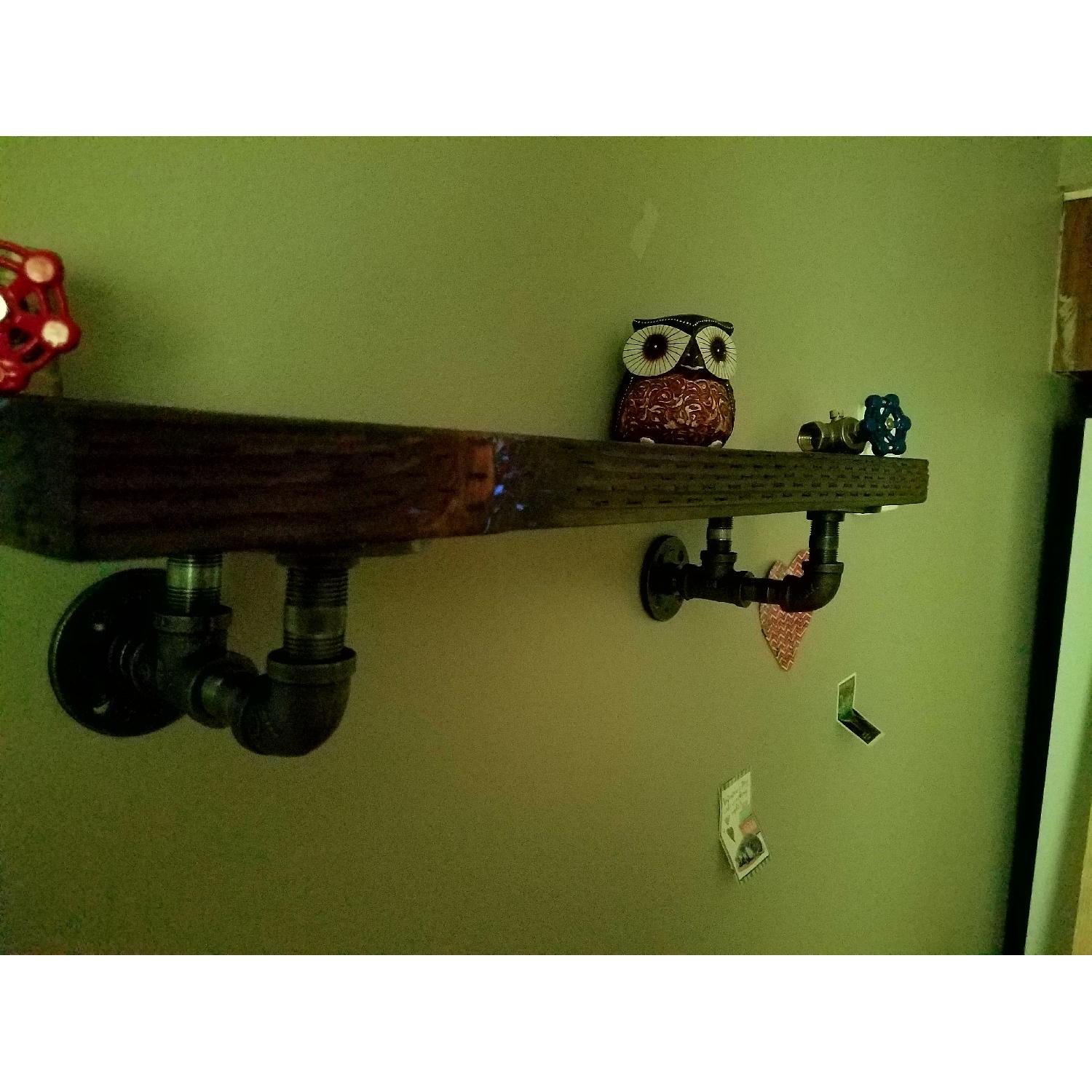 Handmade Industrial Style Glowing Shelf - image-5
