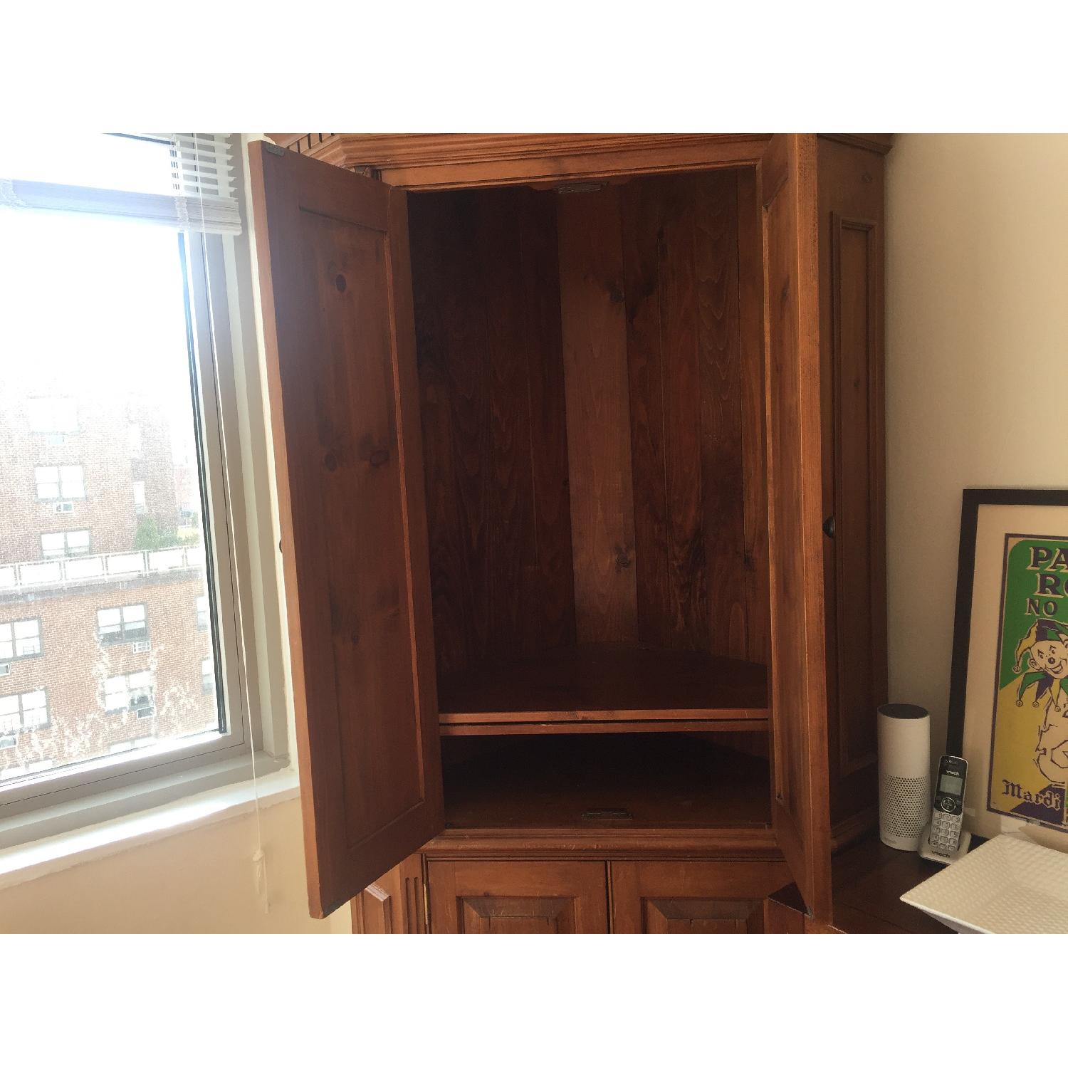 Custom Pine Corner Armoire - image-5