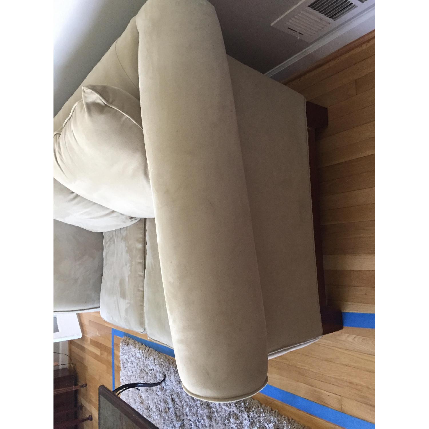 Belfort Furniture Beige Microfiber Sofa - image-2