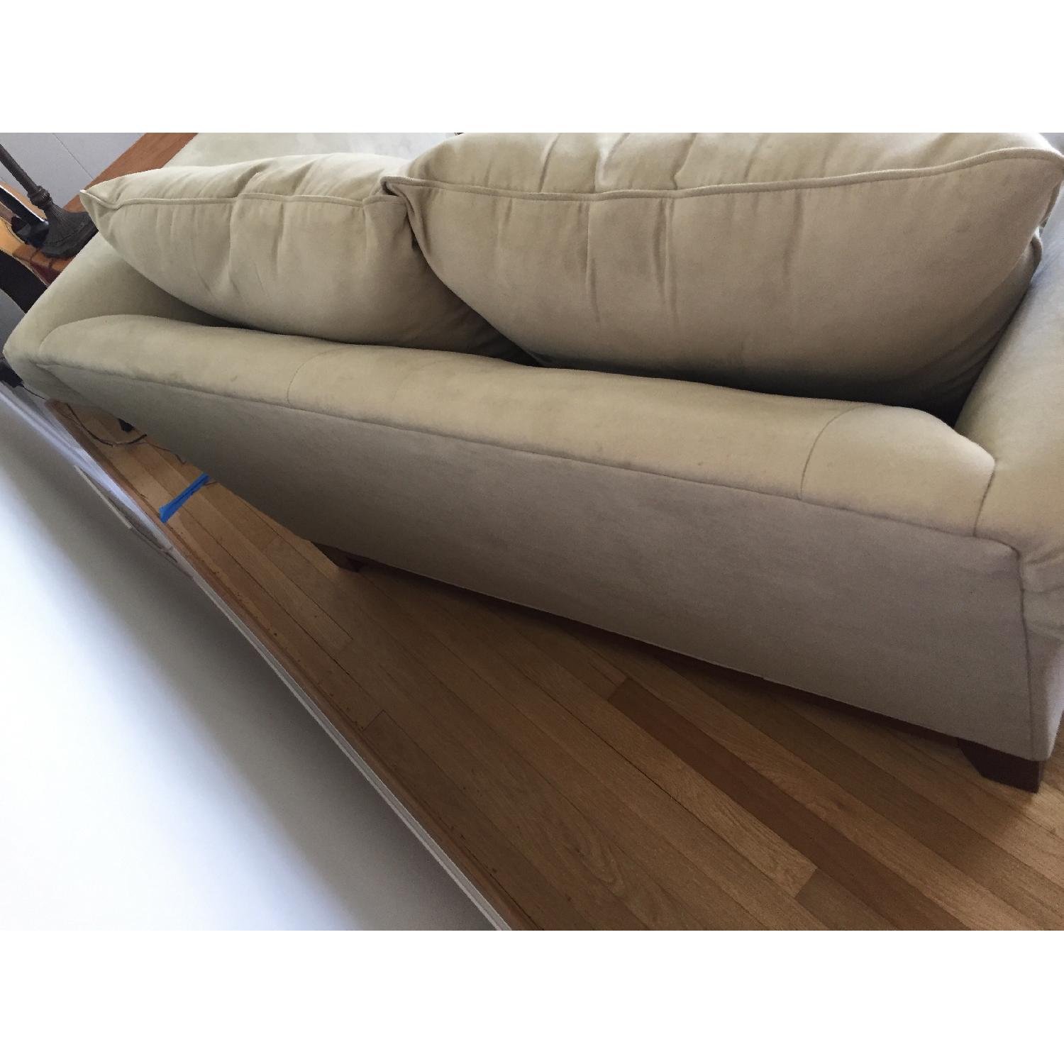 Belfort Furniture Beige Microfiber Sofa - image-4