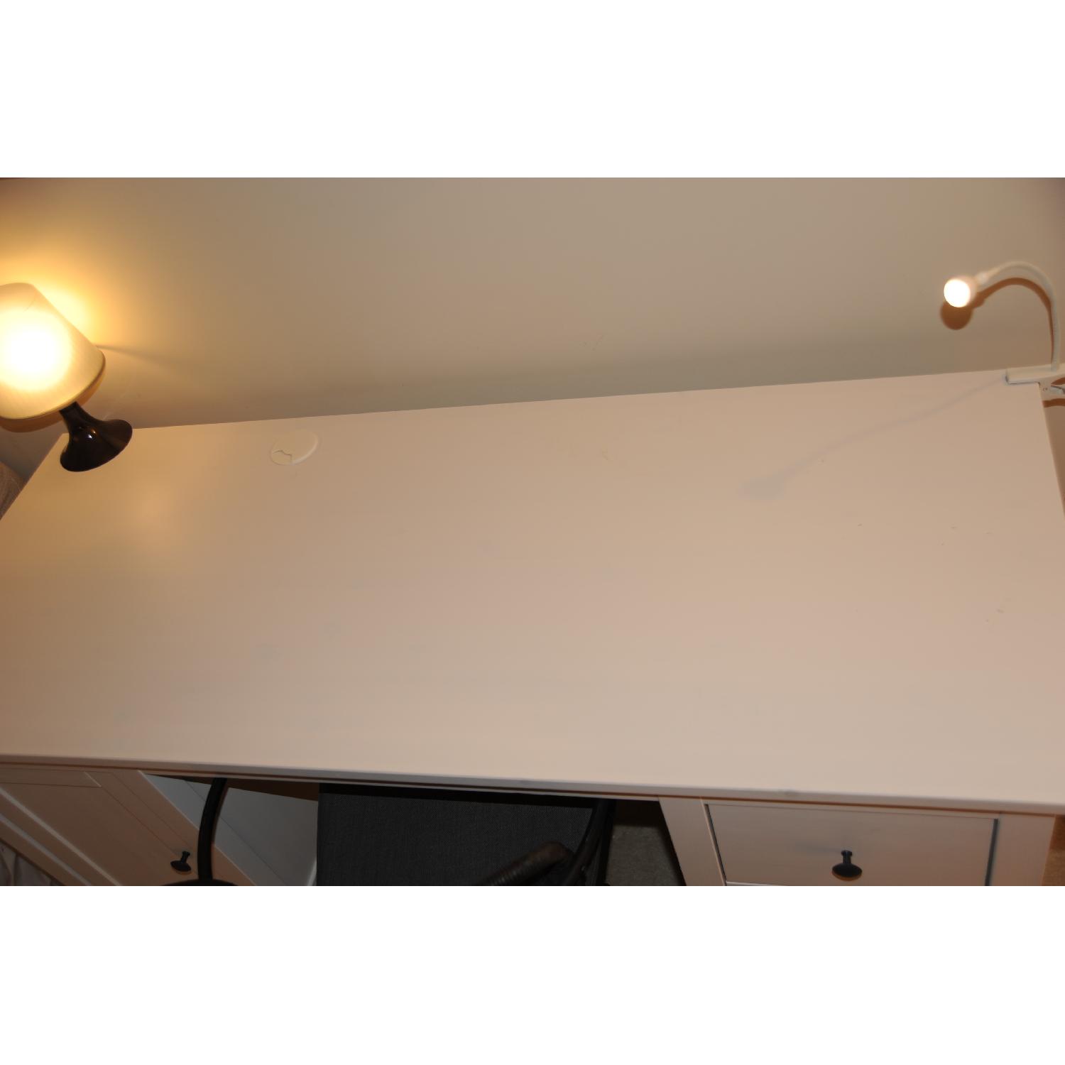 Ikea Hemnes Desk in White Stain - image-2