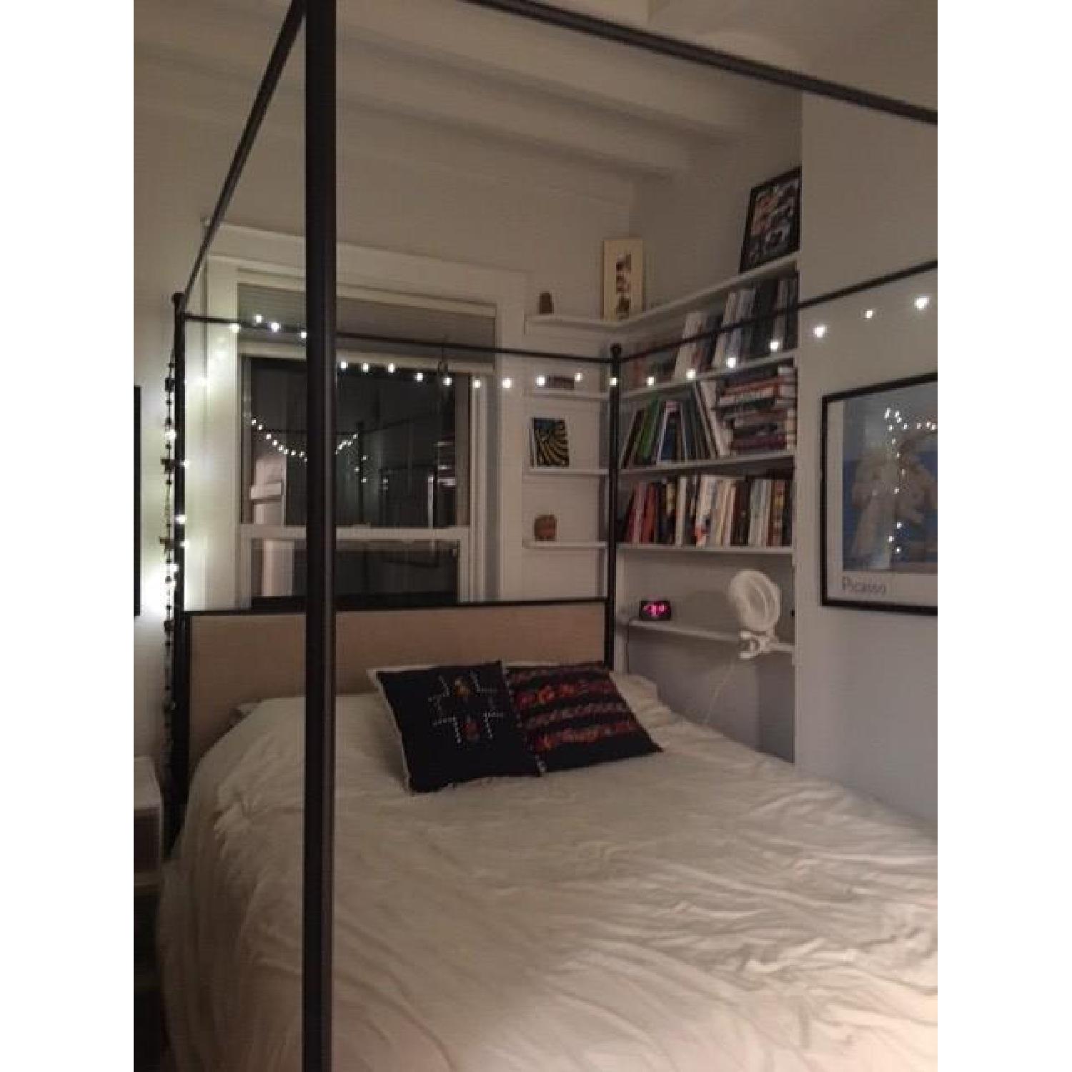 Lauren Upholstered Queen-Size Canopy Bed - image-2