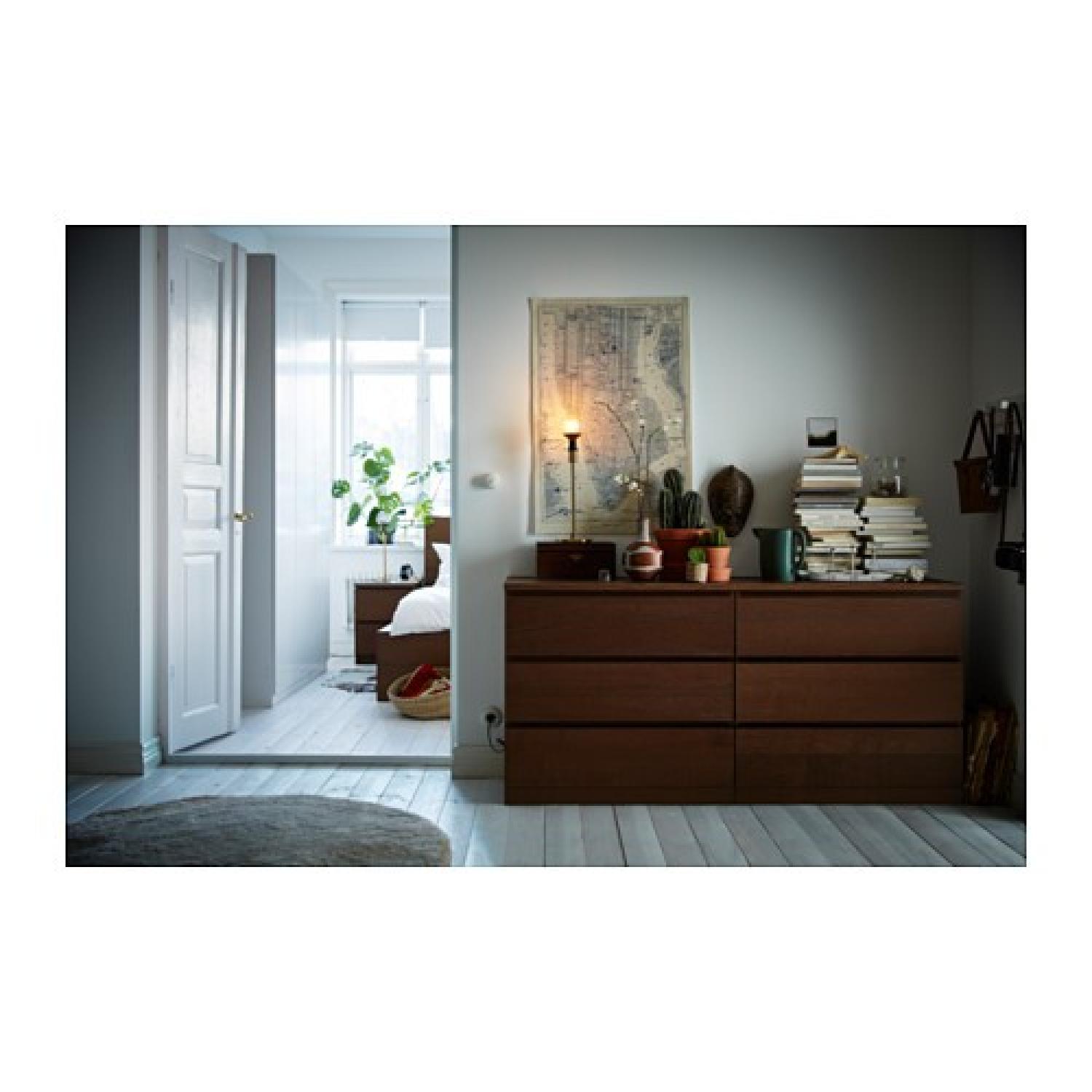 Ikea Malm 6-Drawer Dresser in Warm Medium Brown - image-4