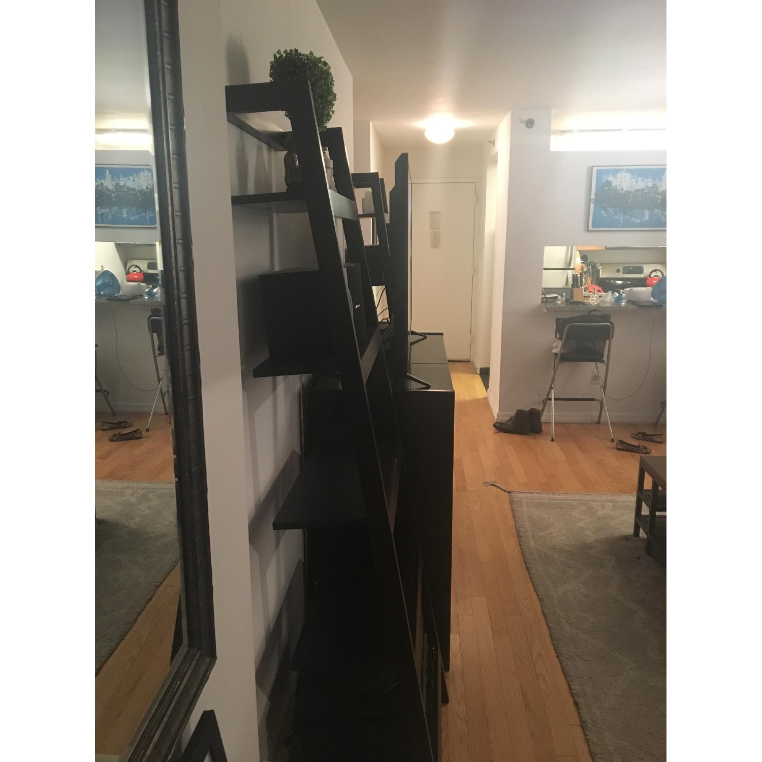 Sawyer Mocha Leaning Bookcase - image-4
