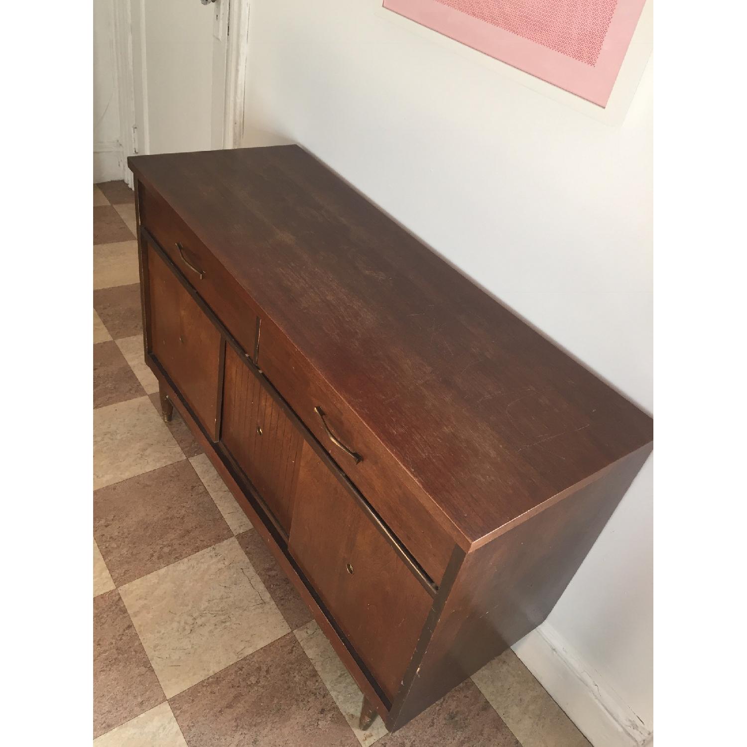 Bassett Furniture Wood Mid Century Modern Dresser - image-2