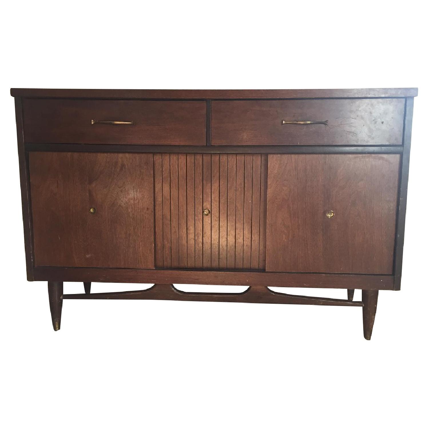Bassett Furniture Wood Mid Century Modern Dresser - image-0