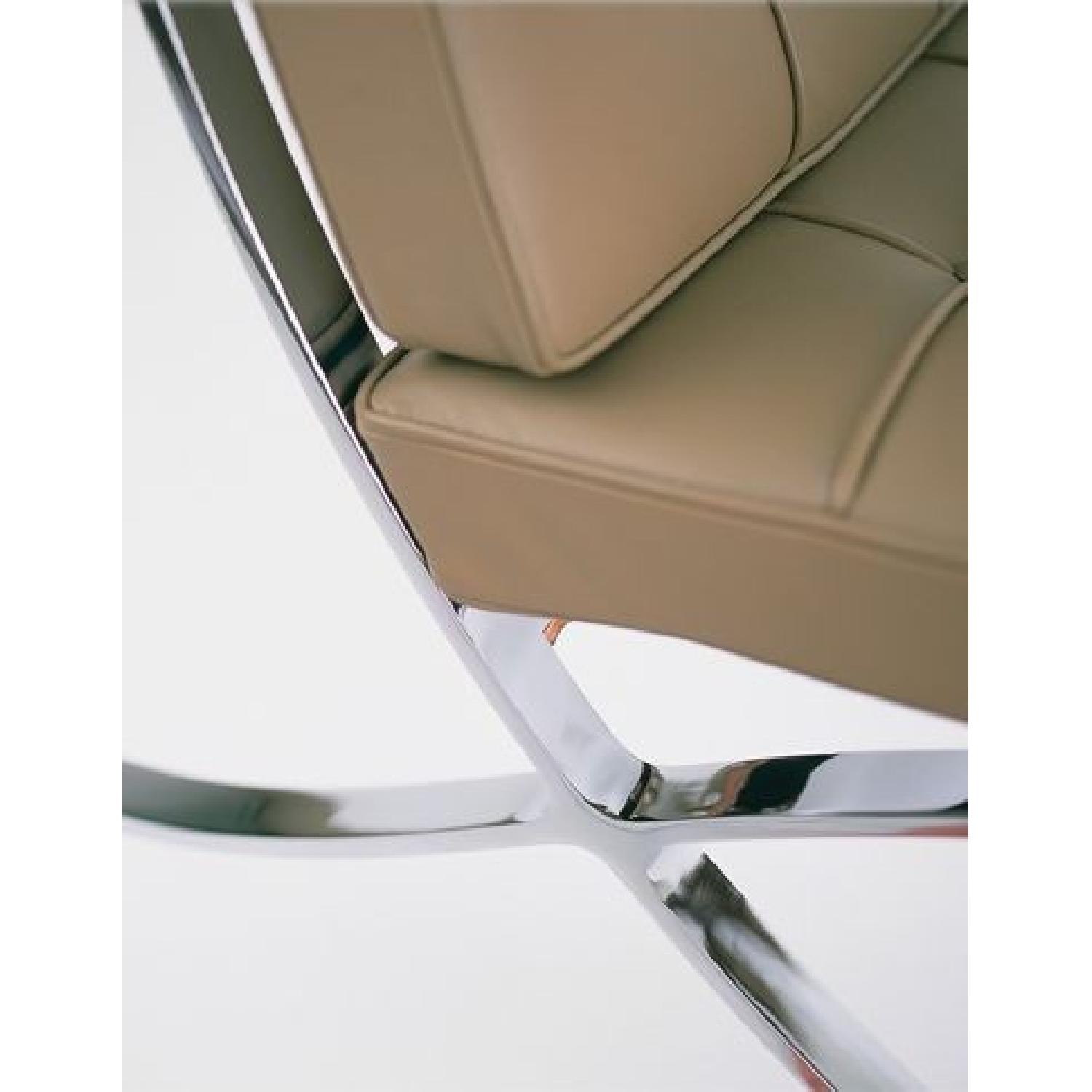 Barcelona Chair Replica in Beige - image-1