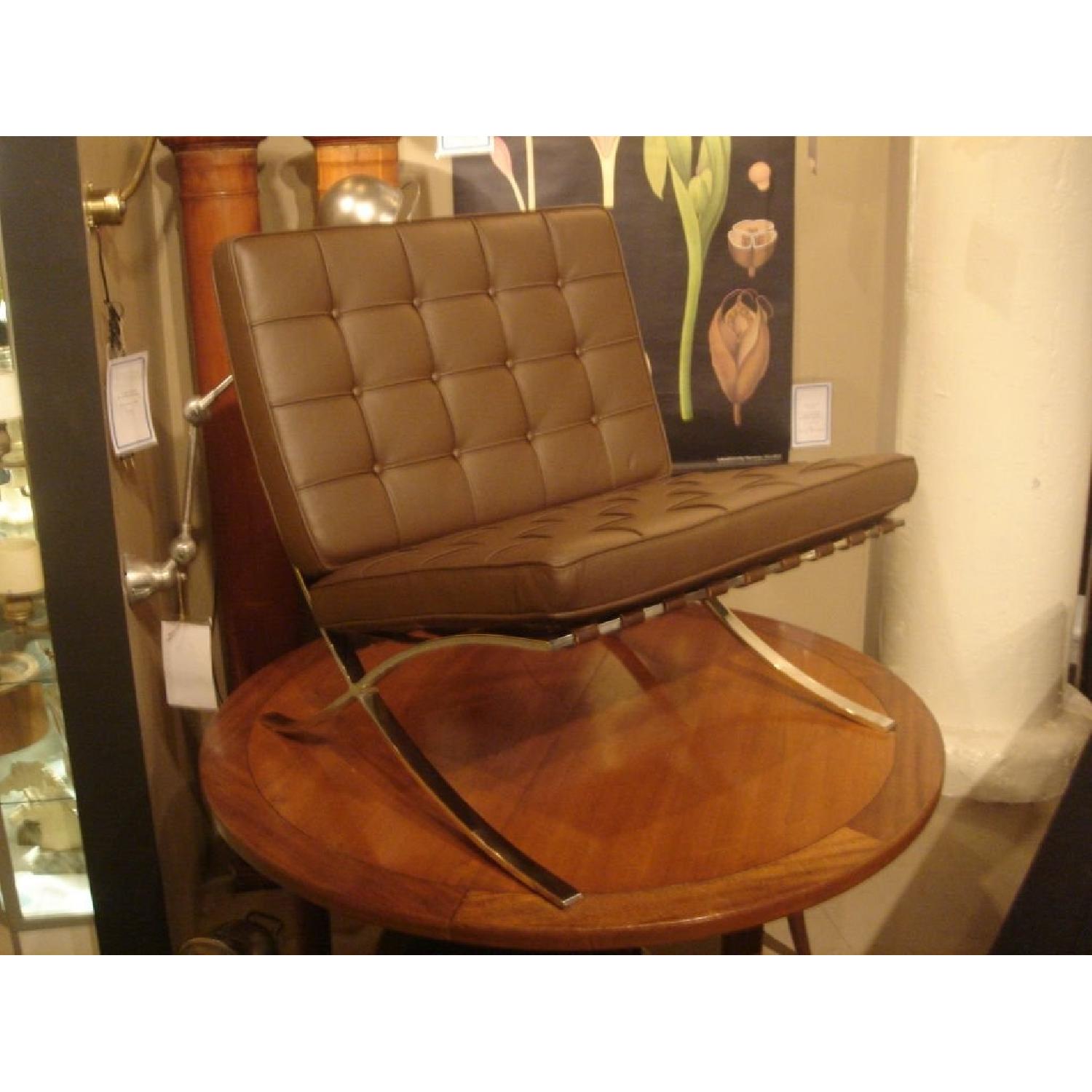 Barcelona Chair Replica in Beige - image-4