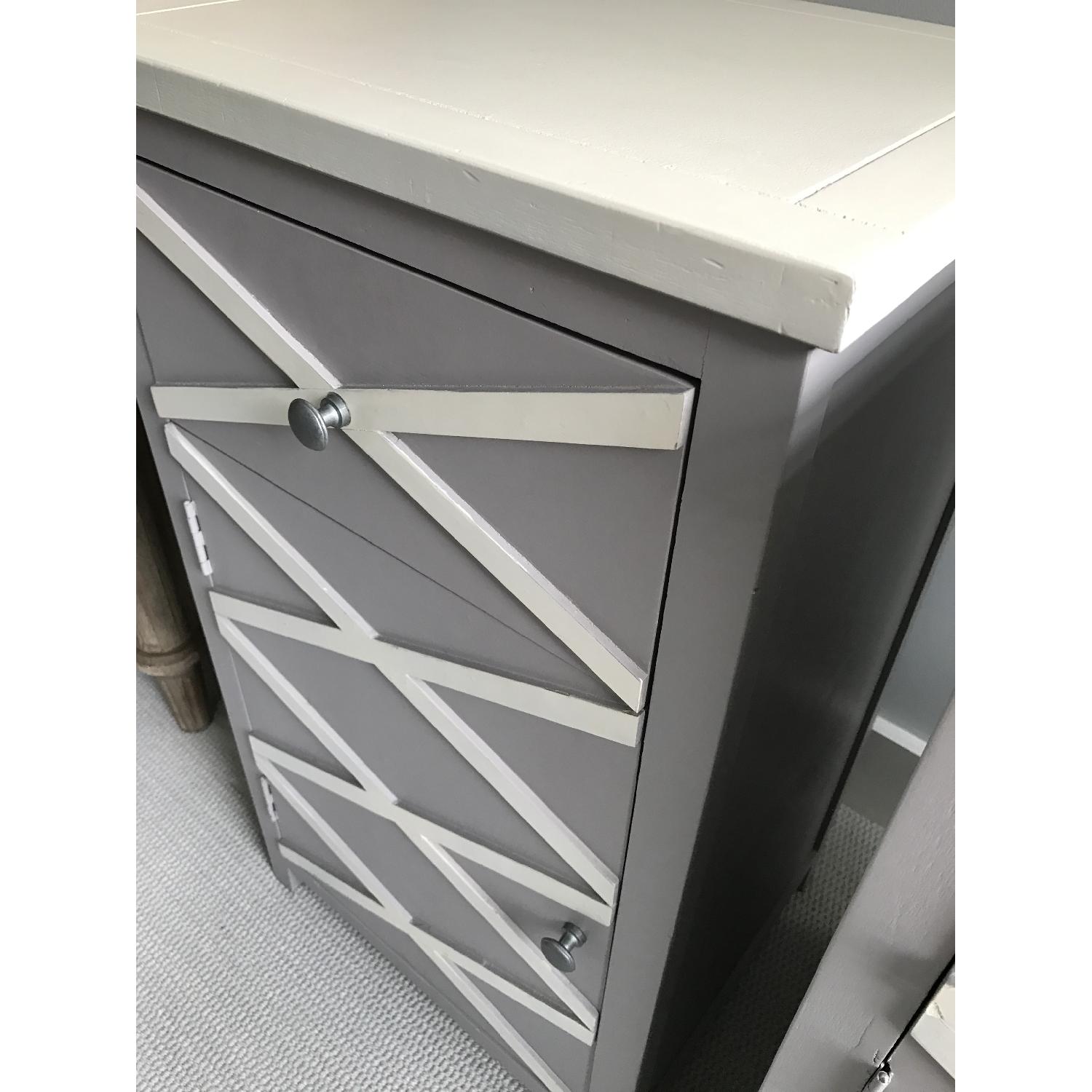 Layla Grayce Grey & White Side Table - image-6
