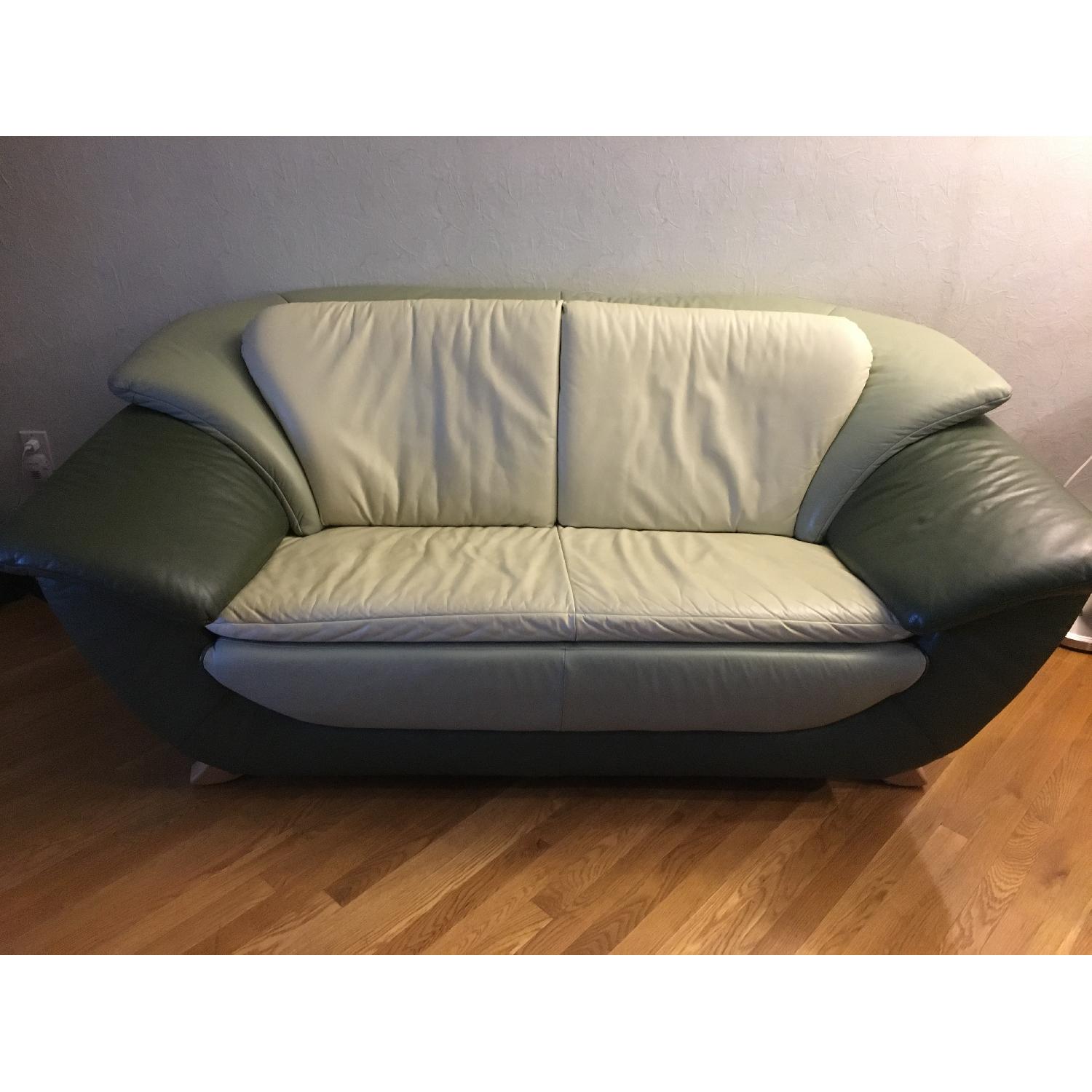 Kler Leather Loveseat + Chair - image-3