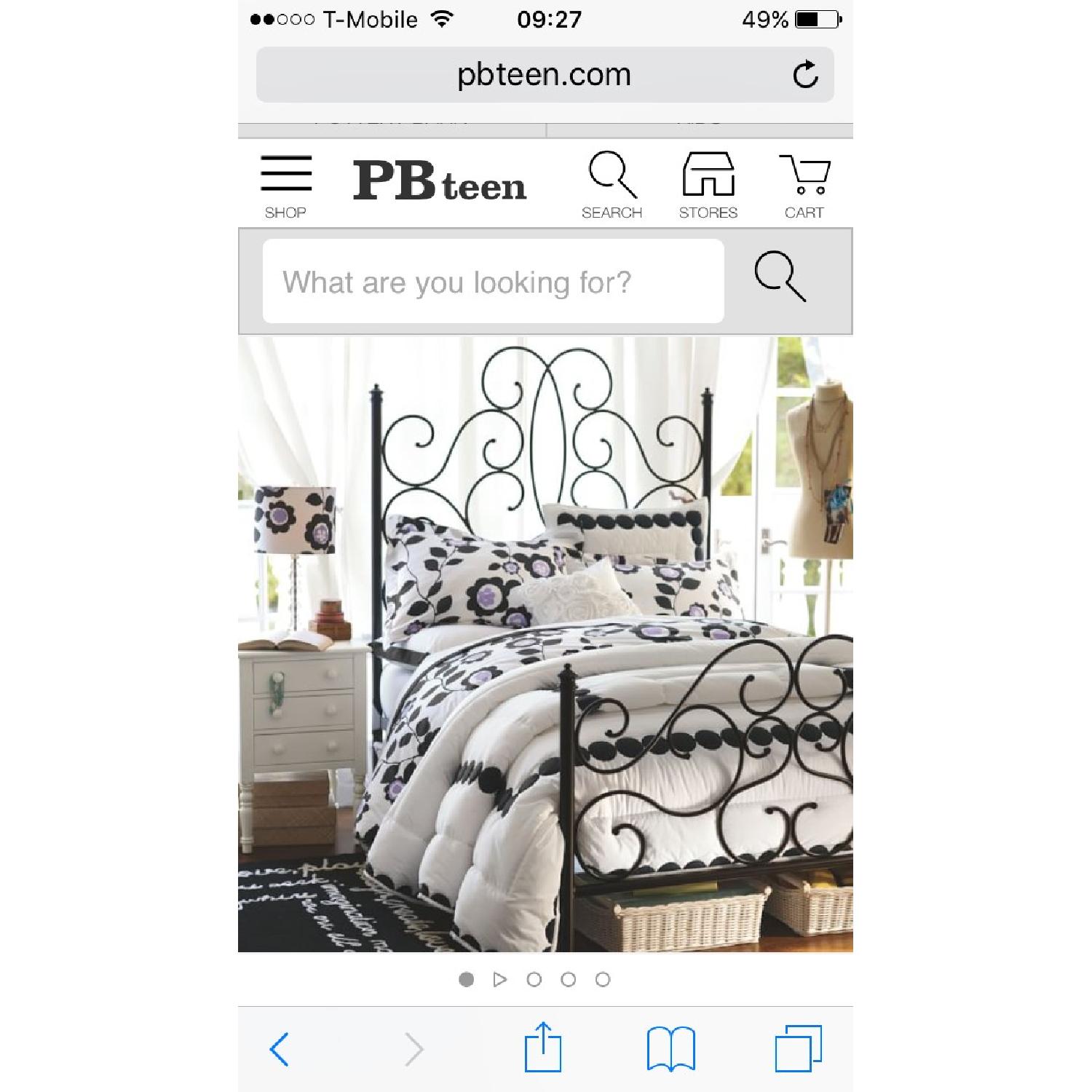 Pottery Barn Teen Amelie Twin Bed Frame - image-1