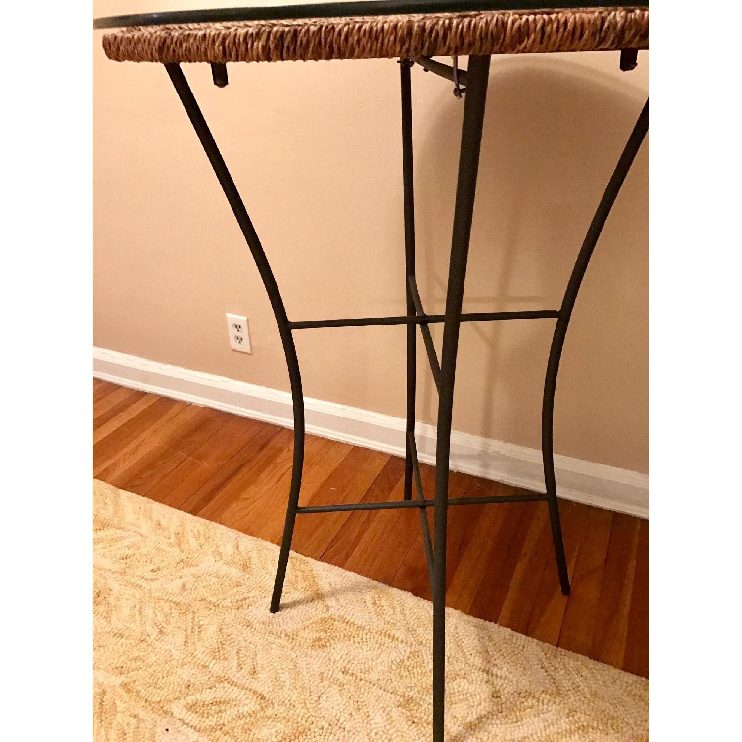Pier 1 Glass Top Pub Table w/ Bar Stools - image-4