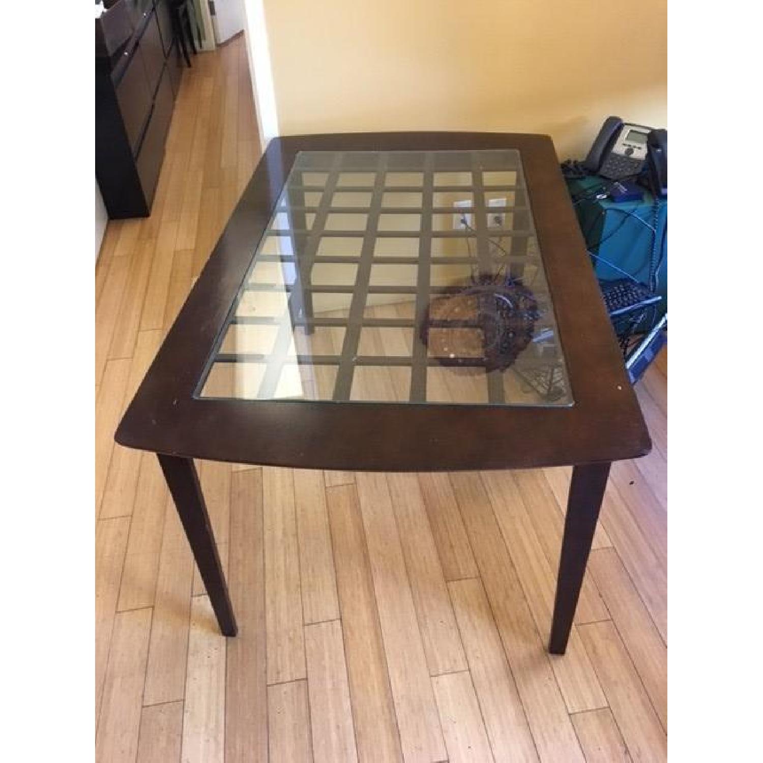 Wood & Glass Table - image-2