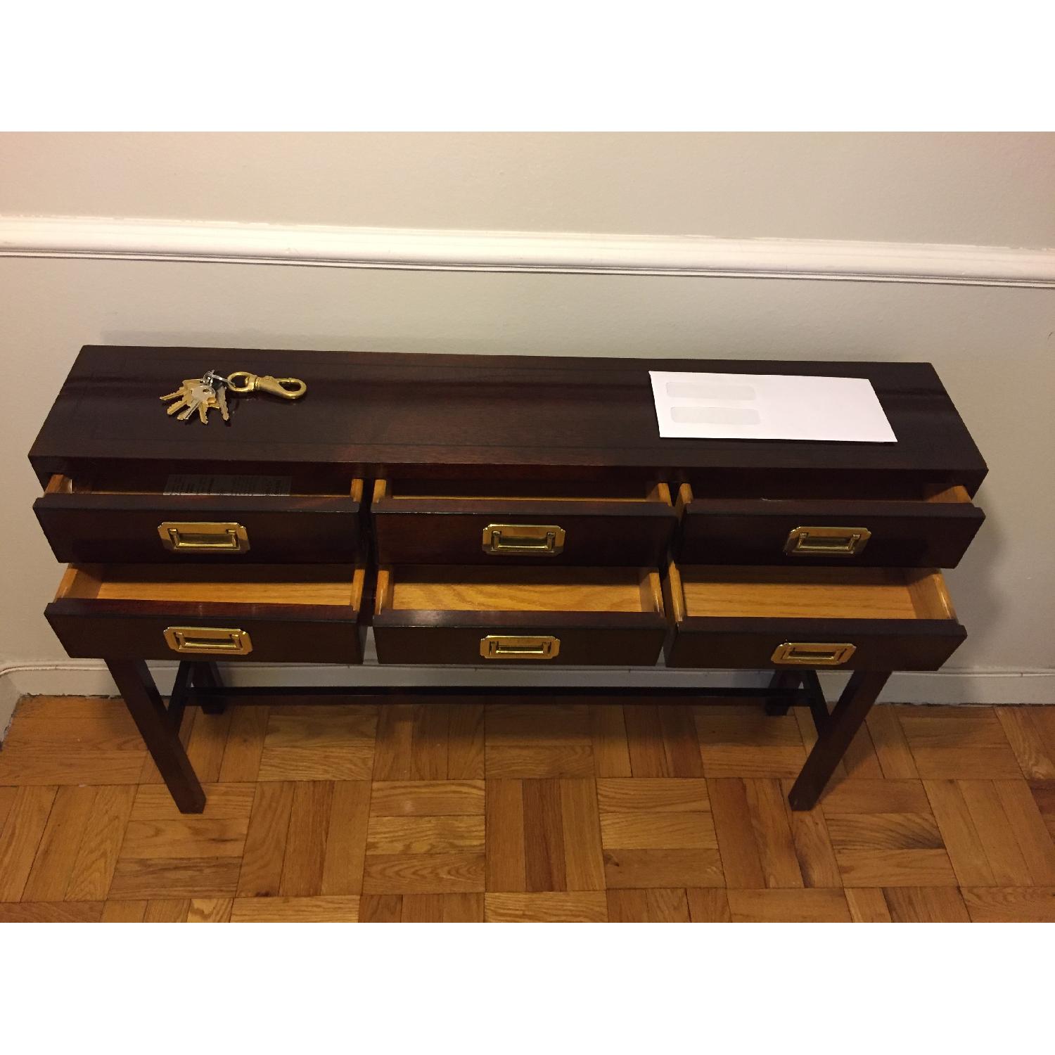 Narrow Solid Cherry Console Table - image-3