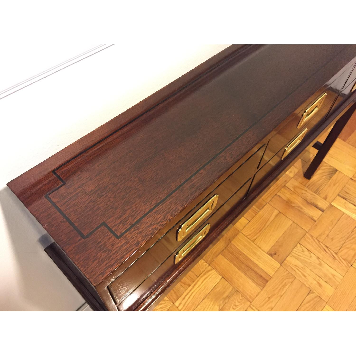 Narrow Solid Cherry Console Table - image-5