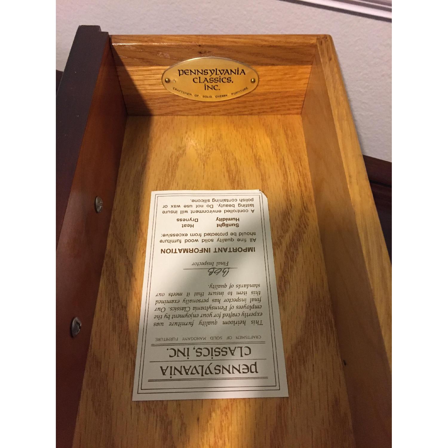 Narrow Solid Cherry Console Table - image-6